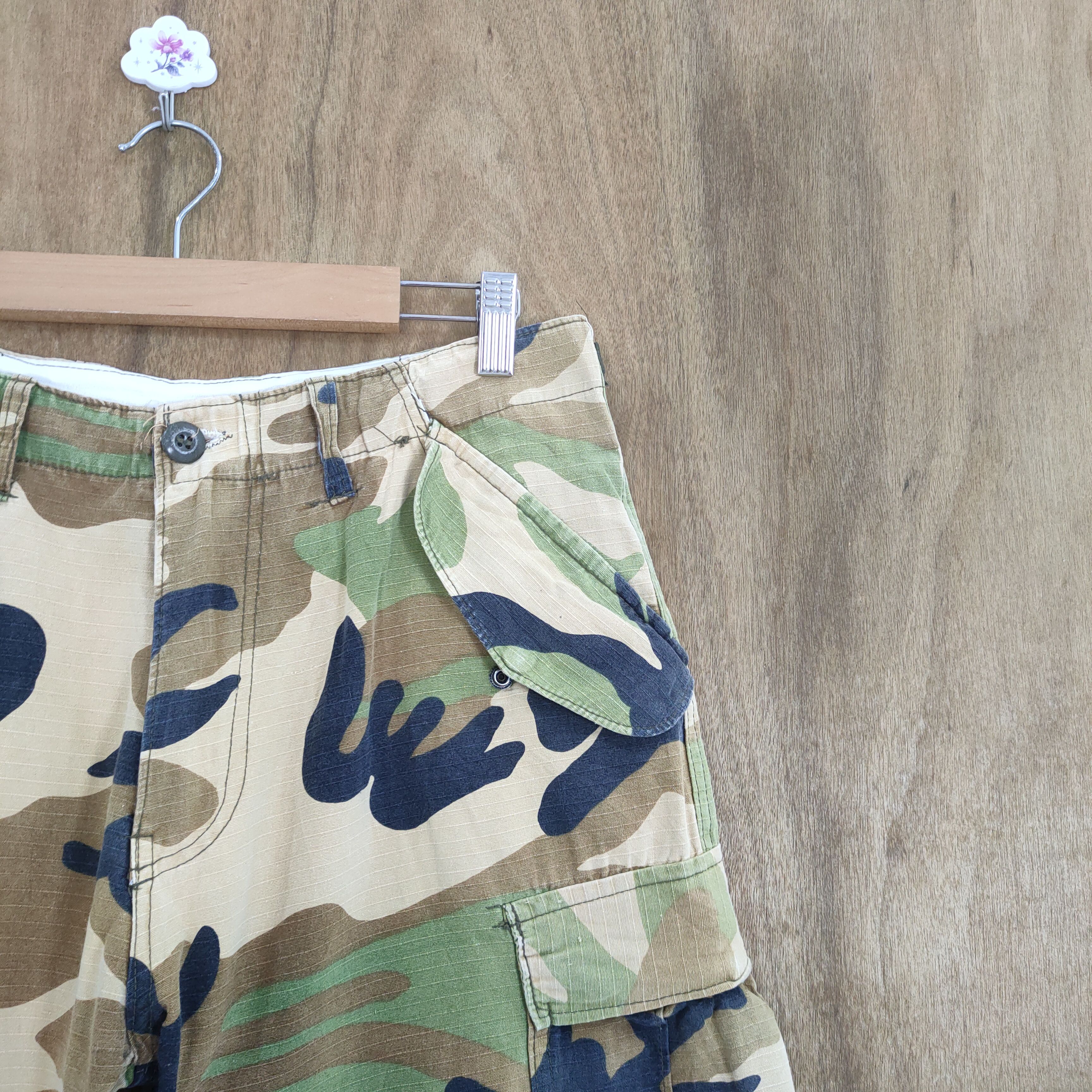 Vintage MILITARY CAMO CARGO PANTS Size US 30 / EU 46 - 5 Thumbnail