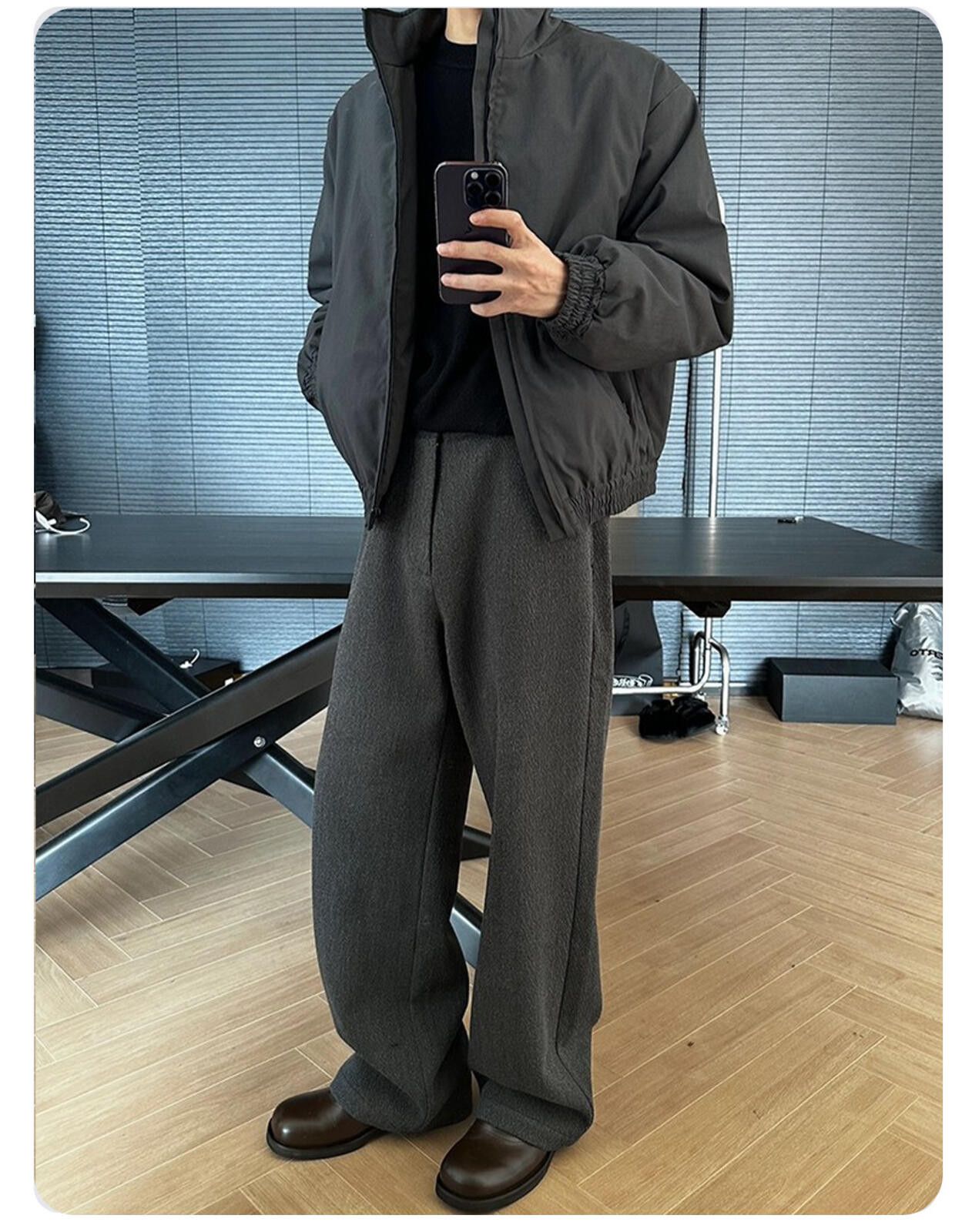 Other Black Wide Leg Casual Pants, Relaxed Fit Trousers Size US 30 / EU 46 - 2 Thumbnail
