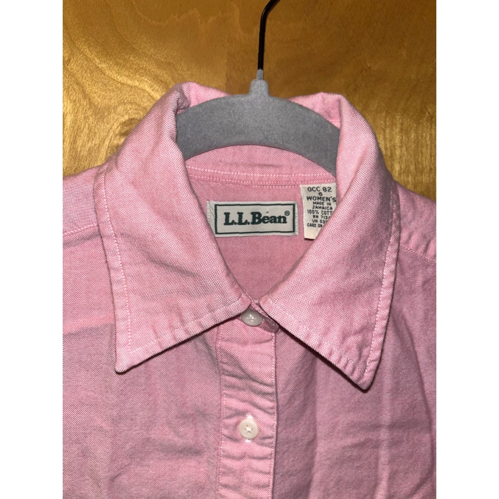 Vintage LL Bean Womens Short Sleeve Button down Blouse Pink Size 6 Vintage Size M / US 6-8 / IT 42-44 - 2 Thumbnail