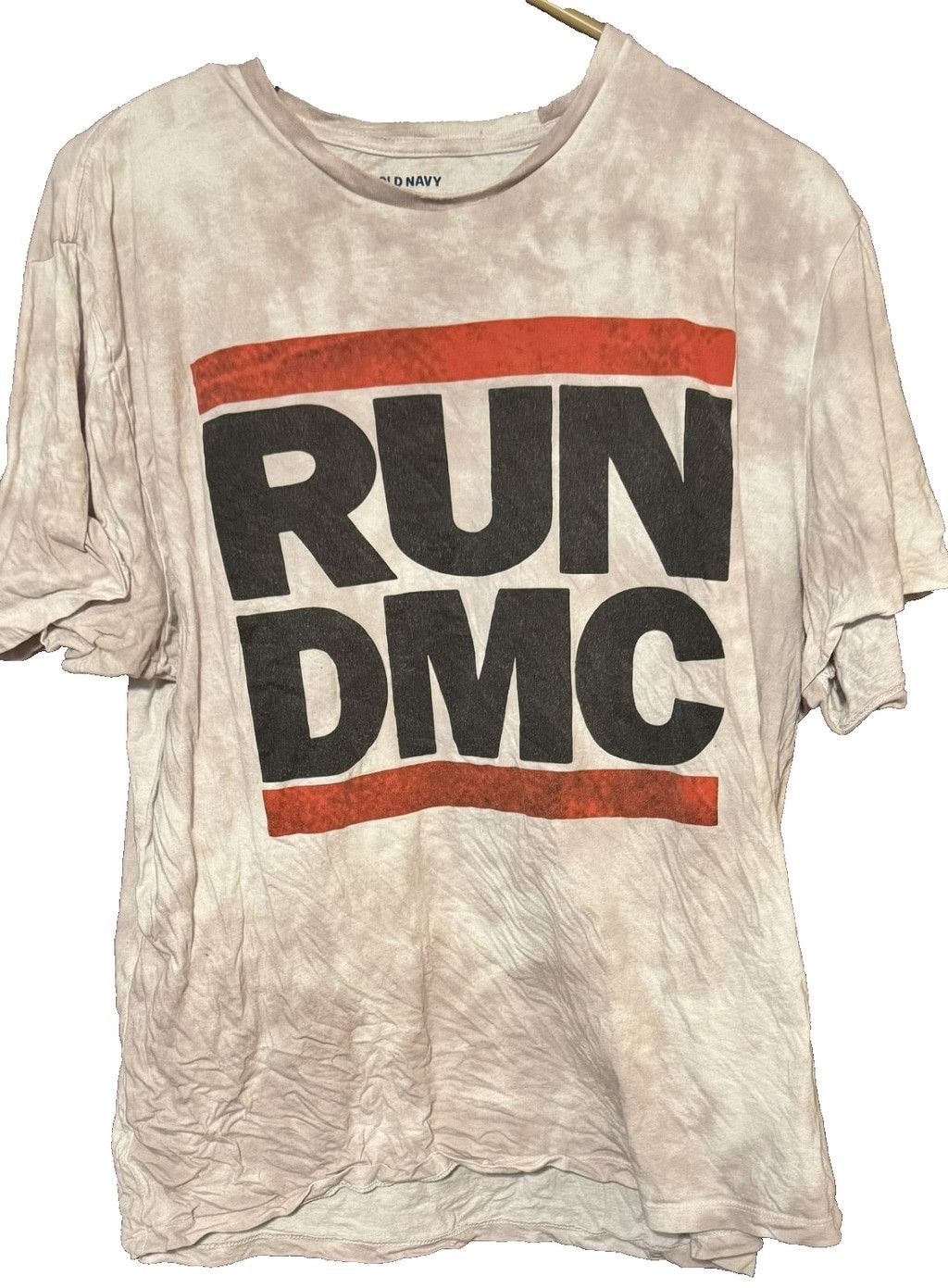 Old Navy Run DMC Tye Dye Vintage Logo t-shirt White Men's size XL Size US XL / EU 56 / 4 - 1 Thumbnail