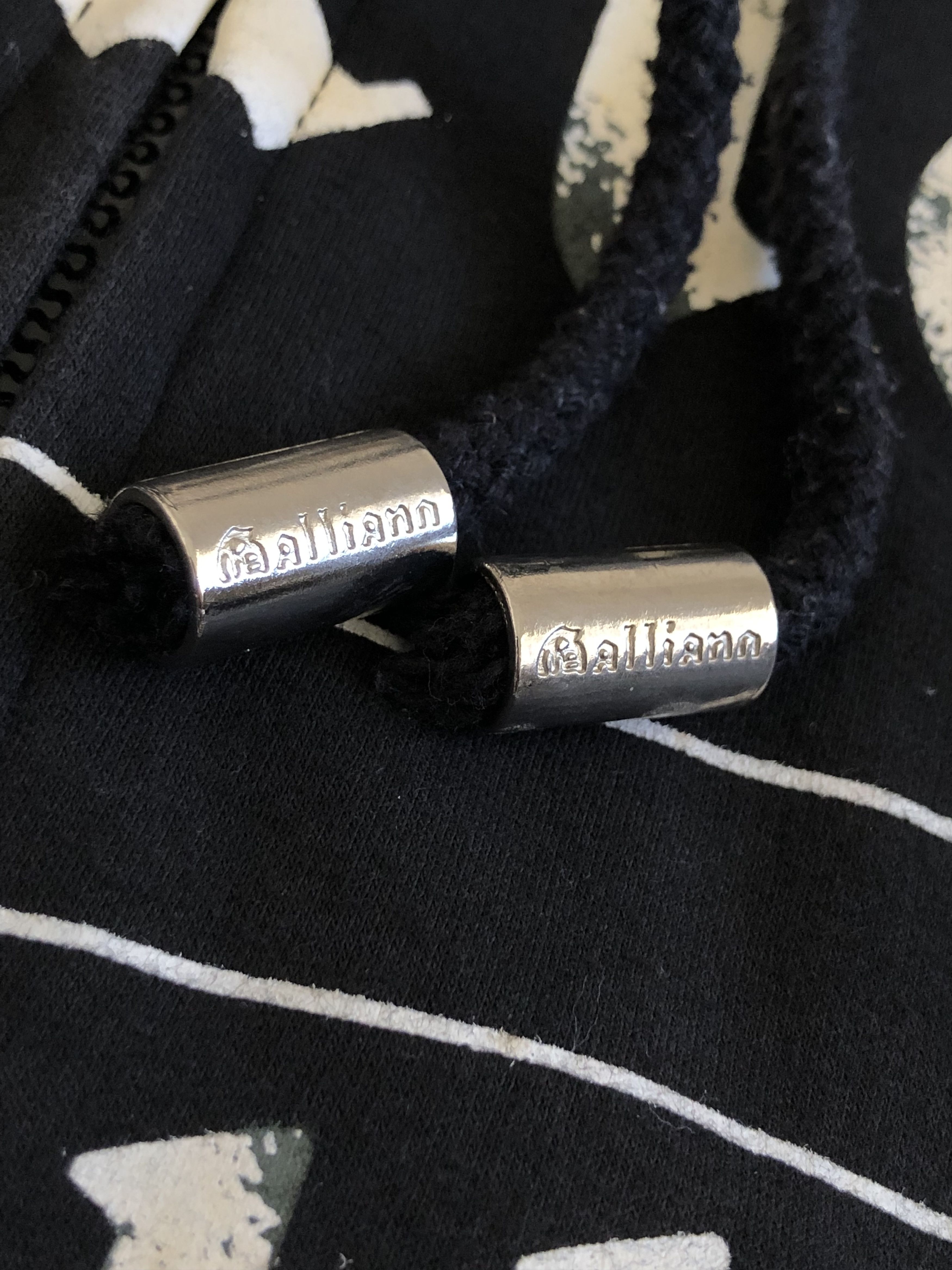 John Galliano VINTAGE GAZETTE BEACH WEAR ZIPPER HOODIE Size US L / EU 52-54 / 3 - 9 Thumbnail