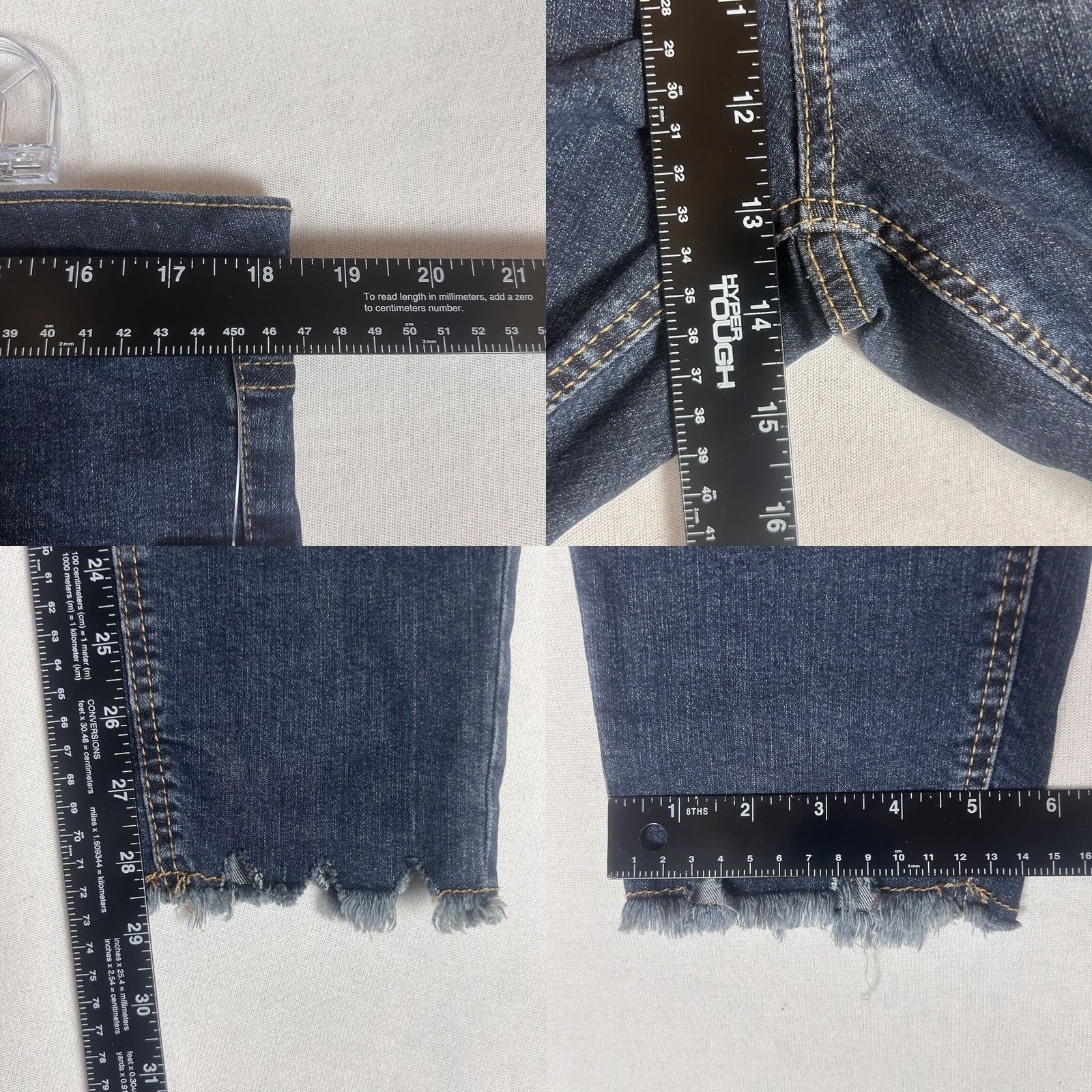 Vintage Wild Fable Highest Rise Skinny Jeans Womens 18 Distressed Blue NWT (Bohemian, Hipster) Jeans Women 5-Pocket/High Rise, Denim, Cotton Blend, Stretch Size 40" / US 18 - 8 Thumbnail
