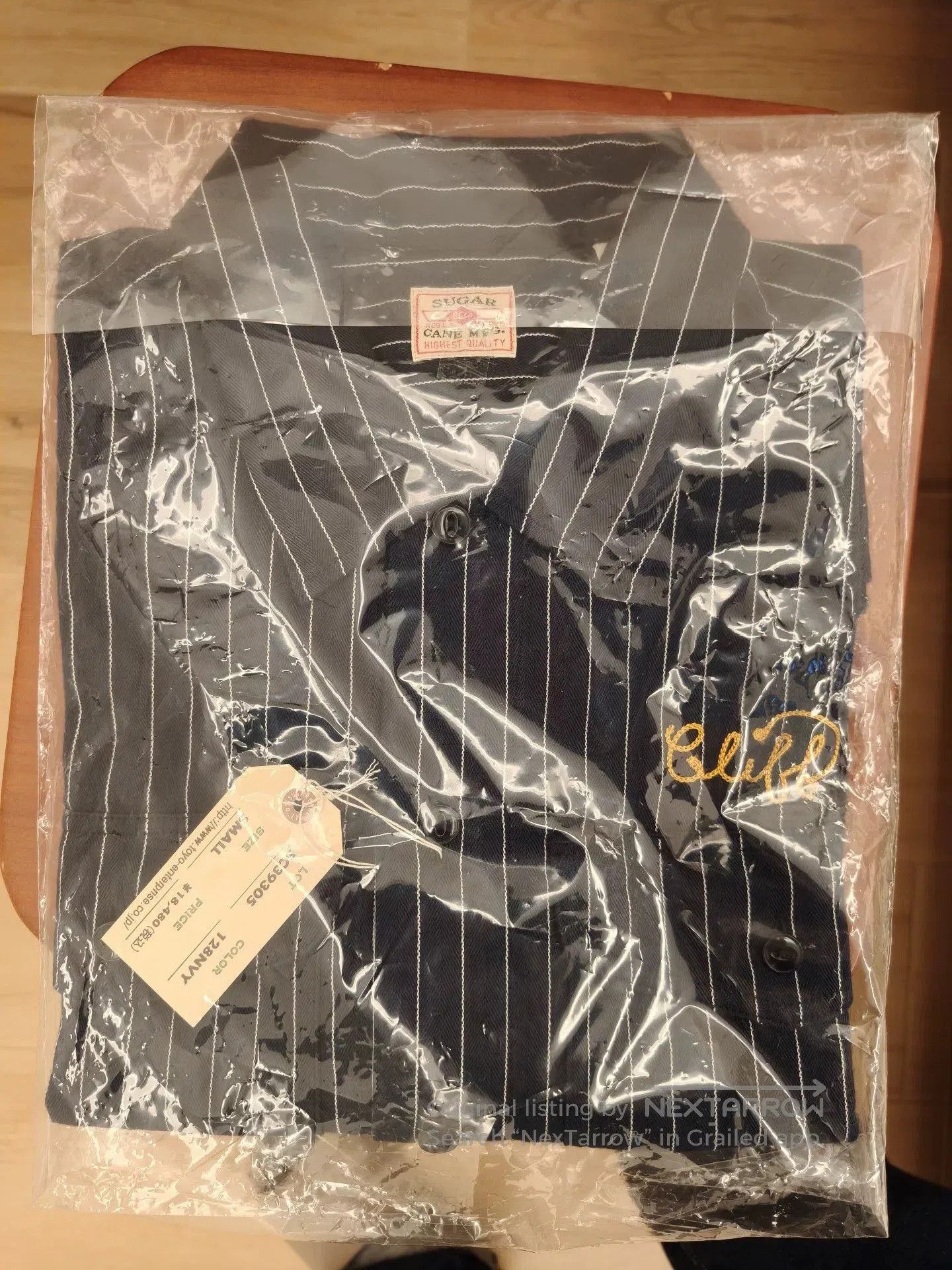 Sugar Cane Sugar Cane Retro Embroidered Striped Shirt. Size US S / EU 44-46 / 1 - 2 Thumbnail