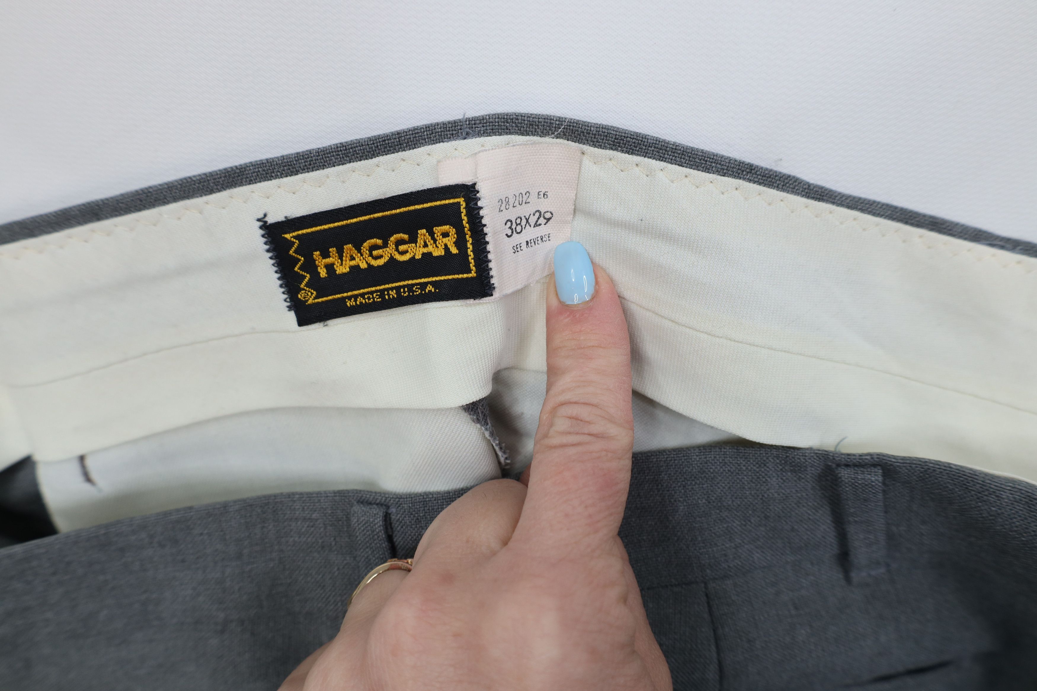 Vintage Vintage 70s Streetwear Flared Wide Leg Chino Pants Gray USA Size US 38 / EU 54 - 7 Thumbnail