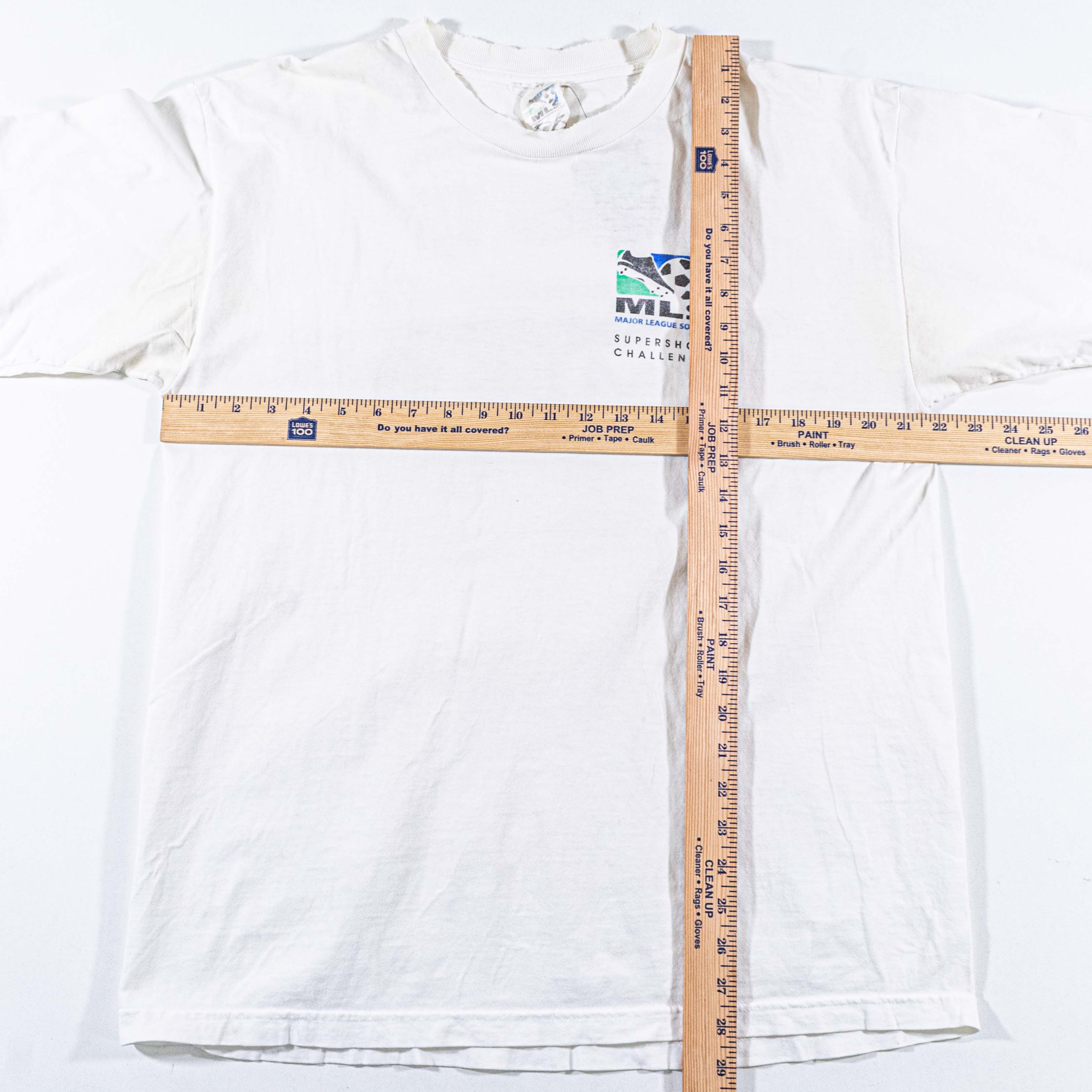 Vintage Vintage 1997 MLS Supershow T Shirt 90s Soccer Thrashed Size US L / EU 52-54 / 3 - 3 Thumbnail