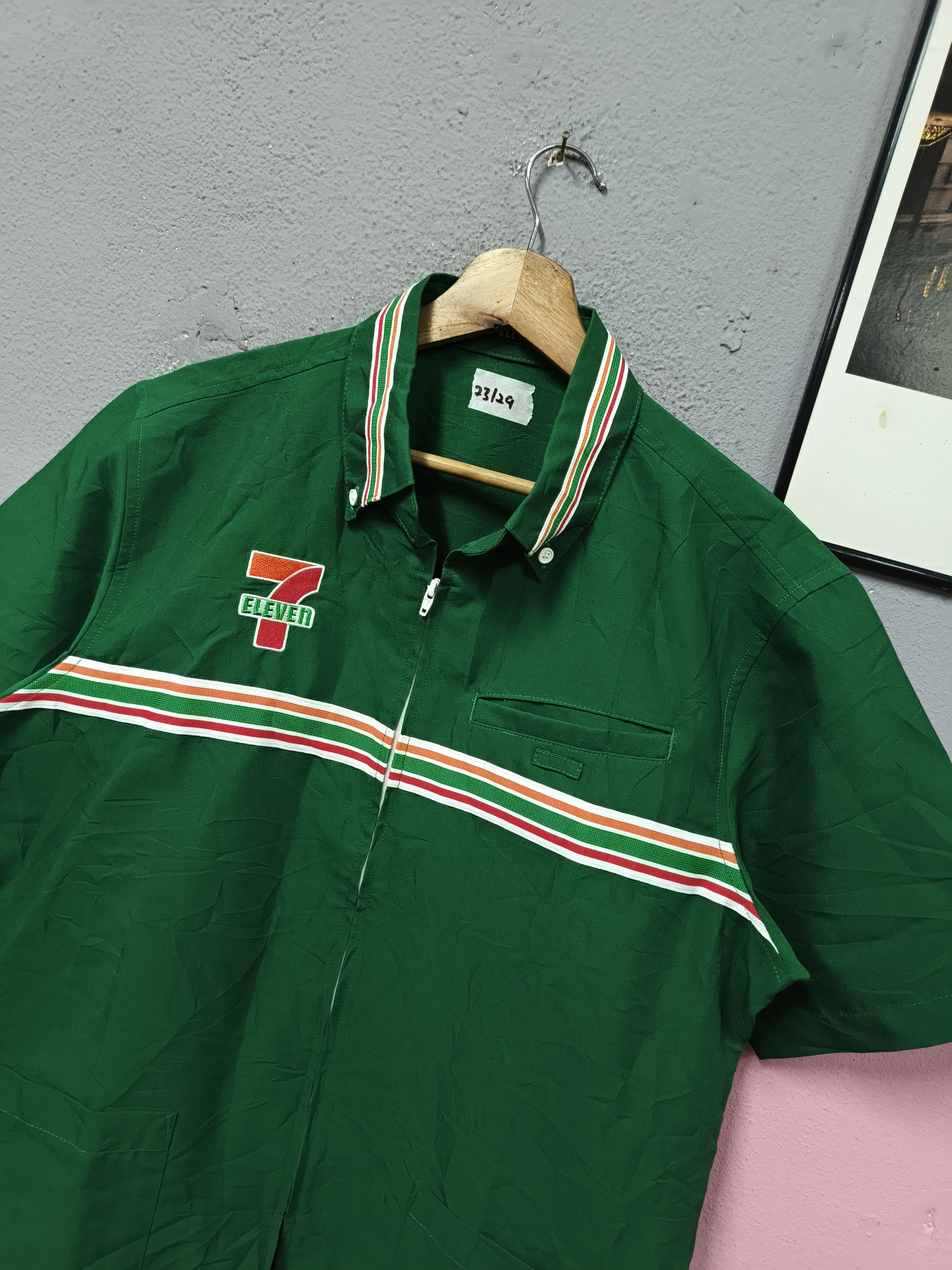 Japanese Brand 7 eleven workers uniform shirt jacket Size US L / EU 52-54 / 3 - 2 Thumbnail