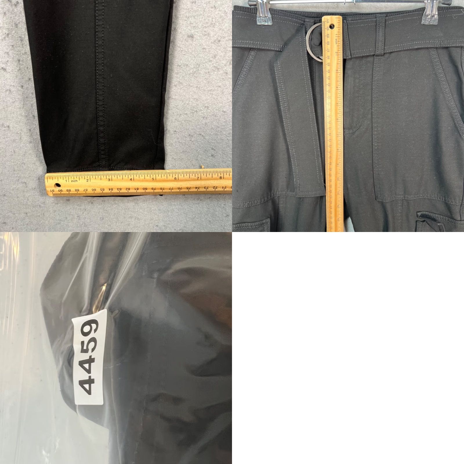 Banana Republic Banana Republic Black Cargo Pants Belted Waist Womens Size 0 Pants Black Cargo Women's 0 Belted Pockets Tapered Inseam 25 High Rise Vintage No Size 25" / US 0 / IT 36 - 8 Thumbnail