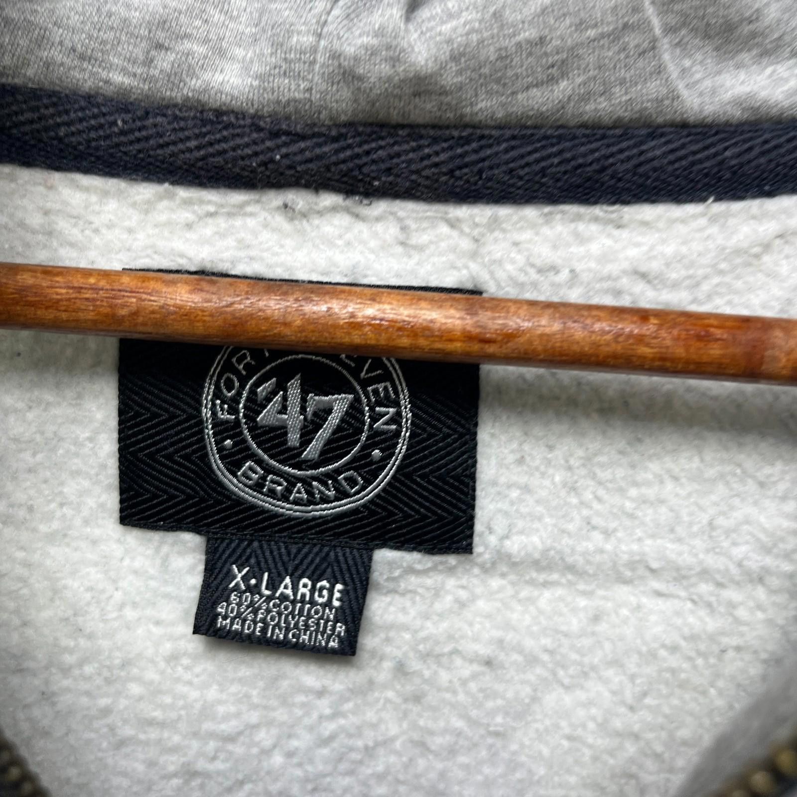 47 Vintage Y2K New York Yankees MLB Hoodie XL Sun Faded Size ONE SIZE - 5 Thumbnail