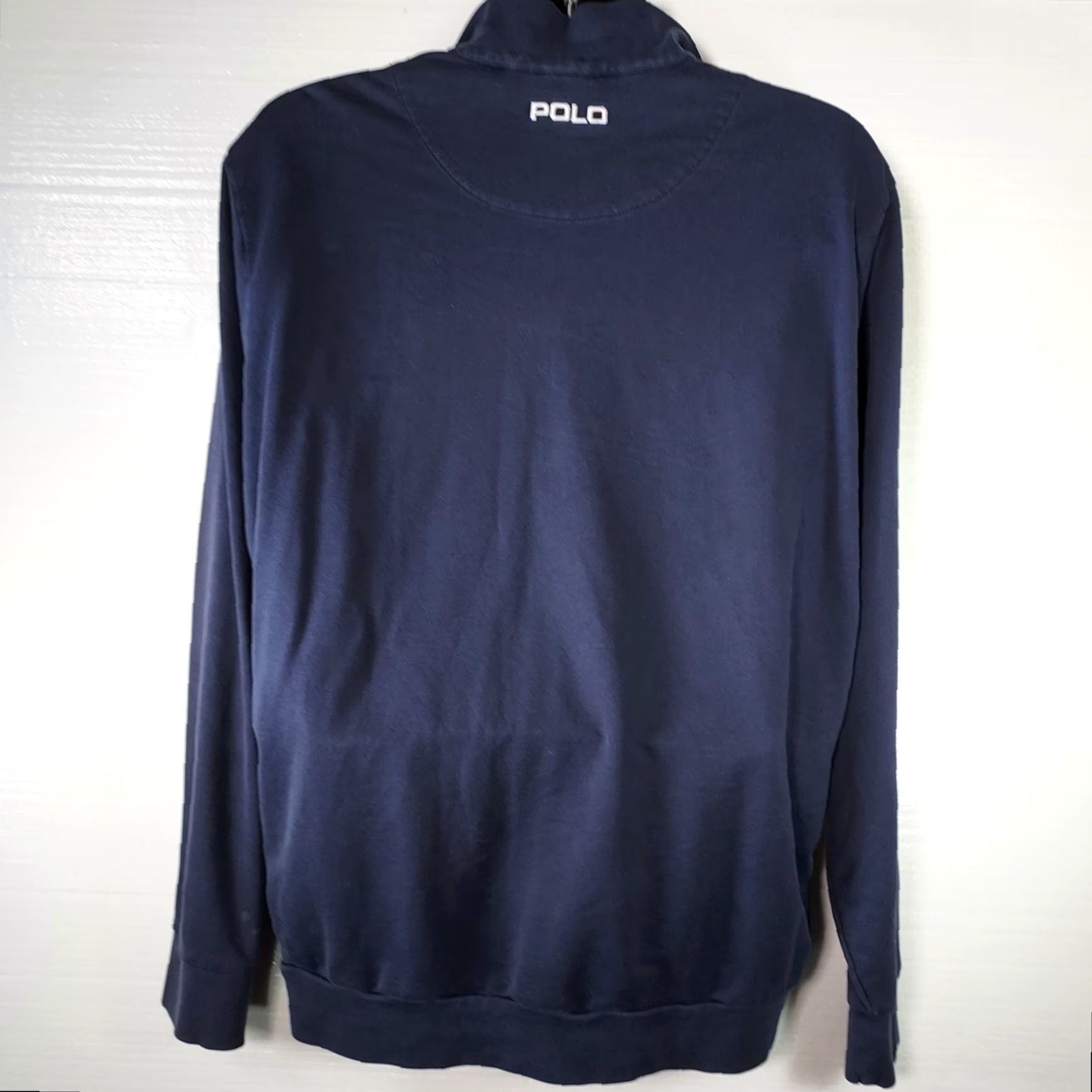Polo Ralph Lauren Polo Ralph Lauren Blue 1/4 Zip Pullover Sweatshirt Men's L Golf Logo Embroidered Knit's Mock Neck Pullover Size US L / EU 52-54 / 3 - 5 Thumbnail