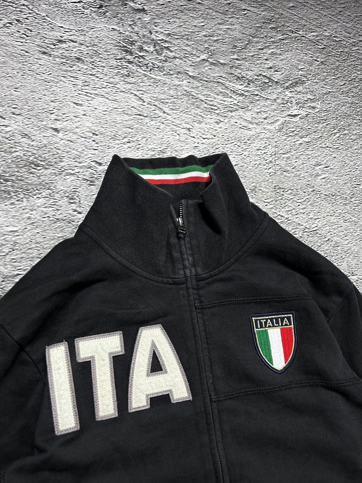 Kappa × Vintage Kappa Italy vintage track suit zip sweatshirt black Size US L / EU 52-54 / 3 - 3 Thumbnail