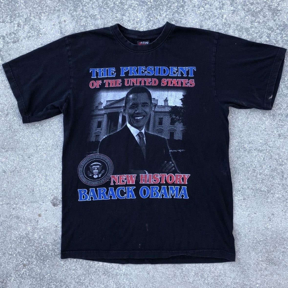 Vintage Y2K Barack Obama T Shirt Size US L / EU 52-54 / 3 - 1 Thumbnail