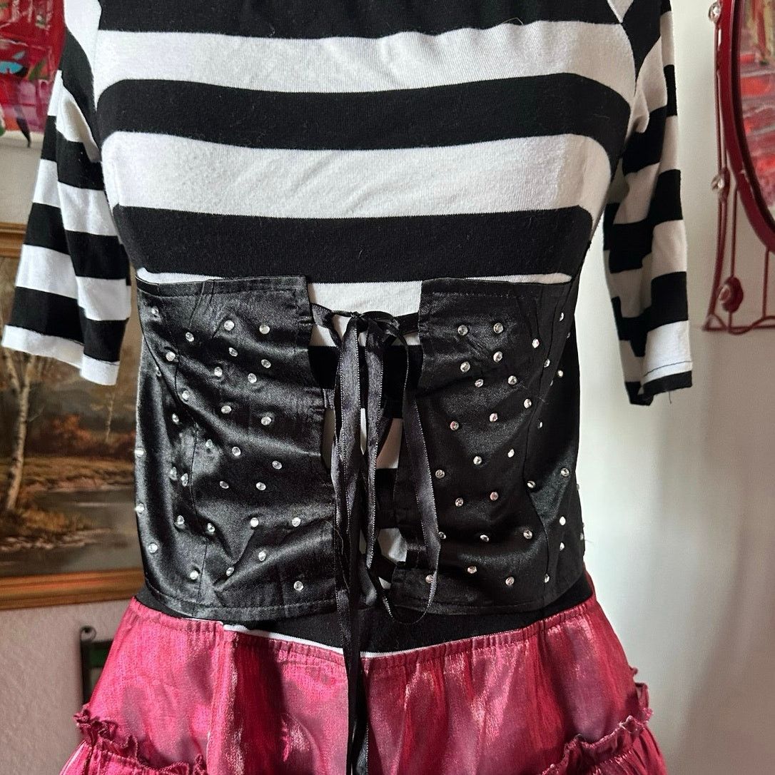 Other amy brown fairy costume dress, red black white striped Size M / US 6-8 / IT 42-44 - 2 Thumbnail