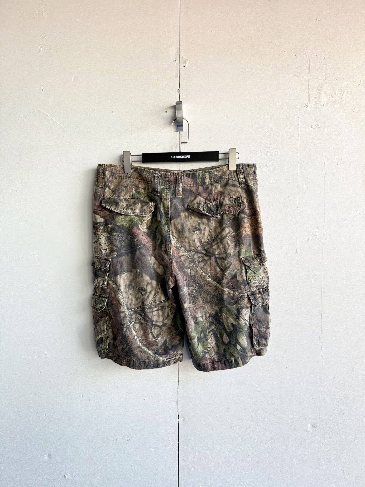 Vintage VINTAGE MOSSY OAK CAMO SHORTS Size US 33 - 2 Thumbnail