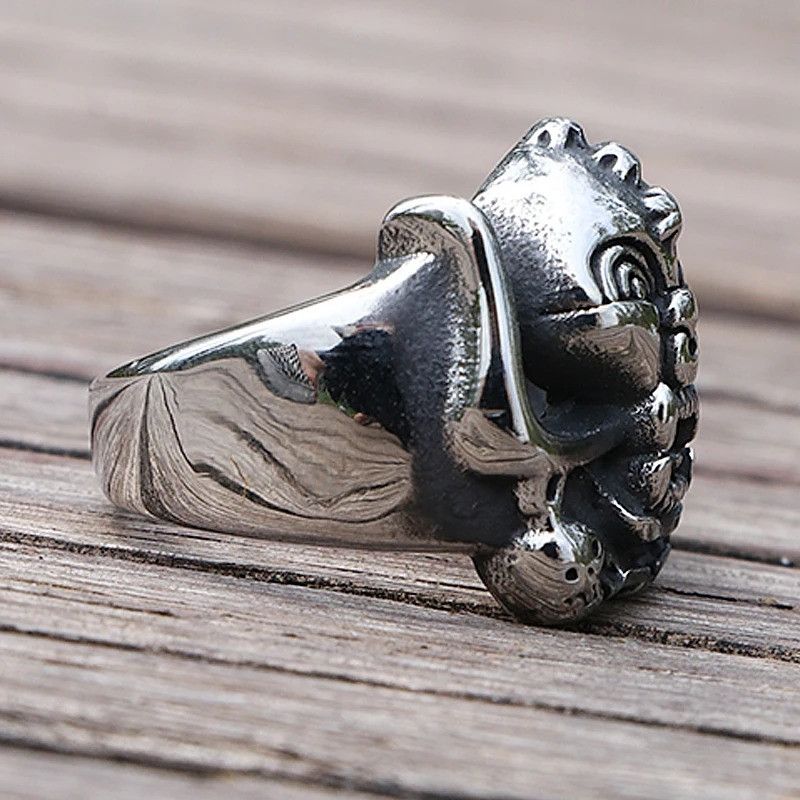 Vintage Retro Style Skull Biker Size ONE SIZE - 3 Thumbnail