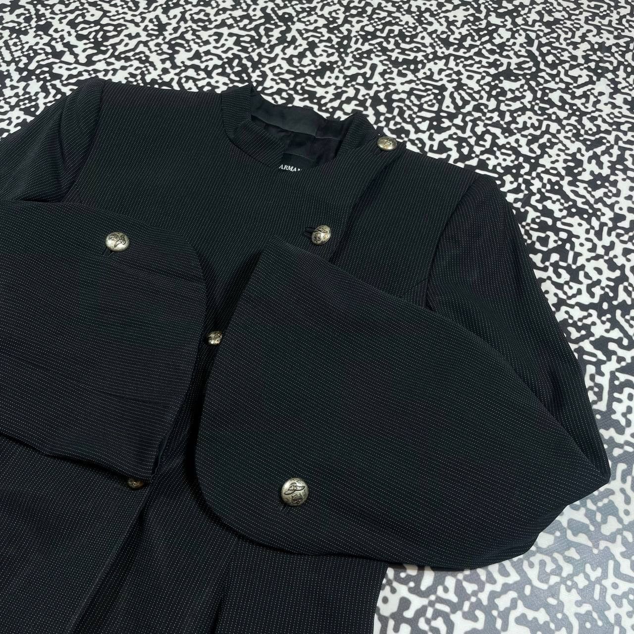 Giorgio Armani Vintage 90s Giorgio Armani Luxury Flared Napoleon Blazer Size M / US 6-8 / IT 42-44 - 18 Thumbnail