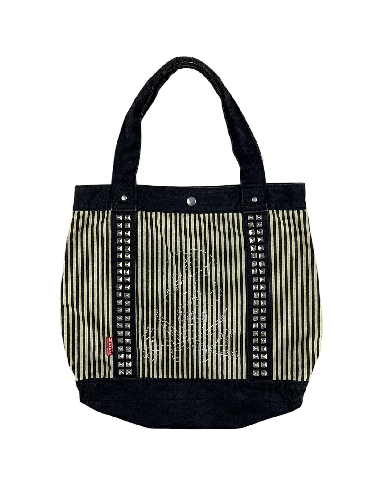 Algonquins Algonquins Studded Skull Embroidery Tote Bag Size ONE SIZE - 2 Thumbnail