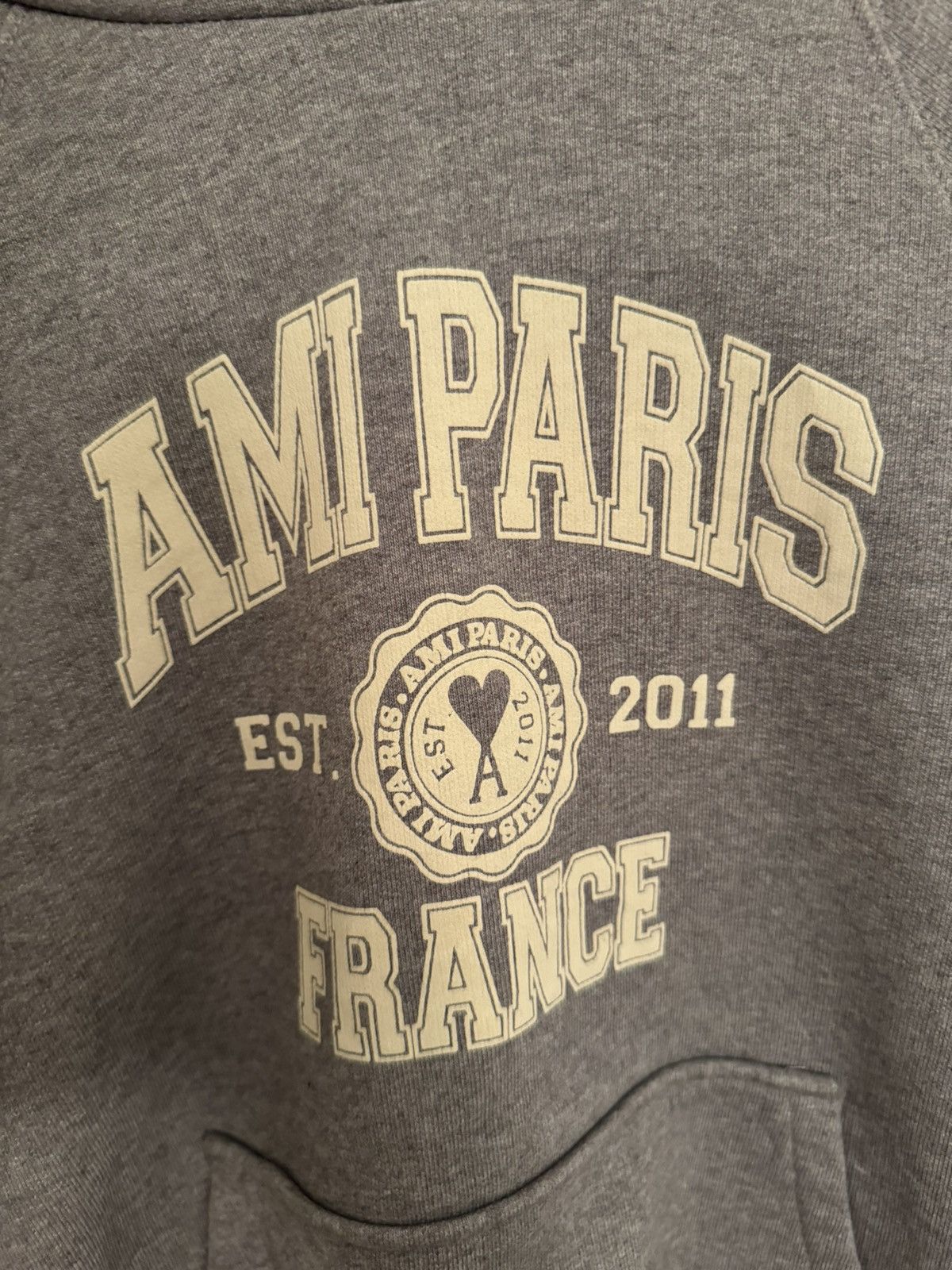 AMI Grey AMI Paris, France Hoodie Size US S / EU 44-46 / 1 - 2 Thumbnail