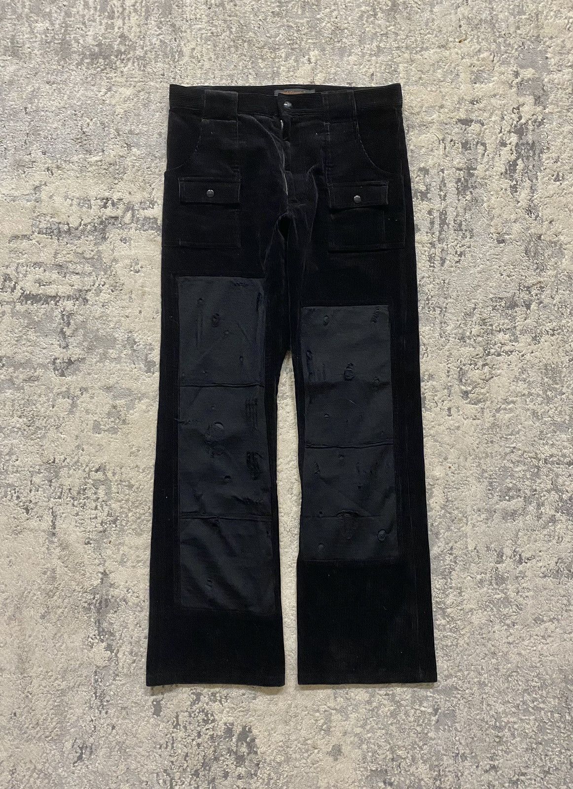 image of Undercover Aw02 Corduroy Flare Pants in Black, Men's (Size 31)