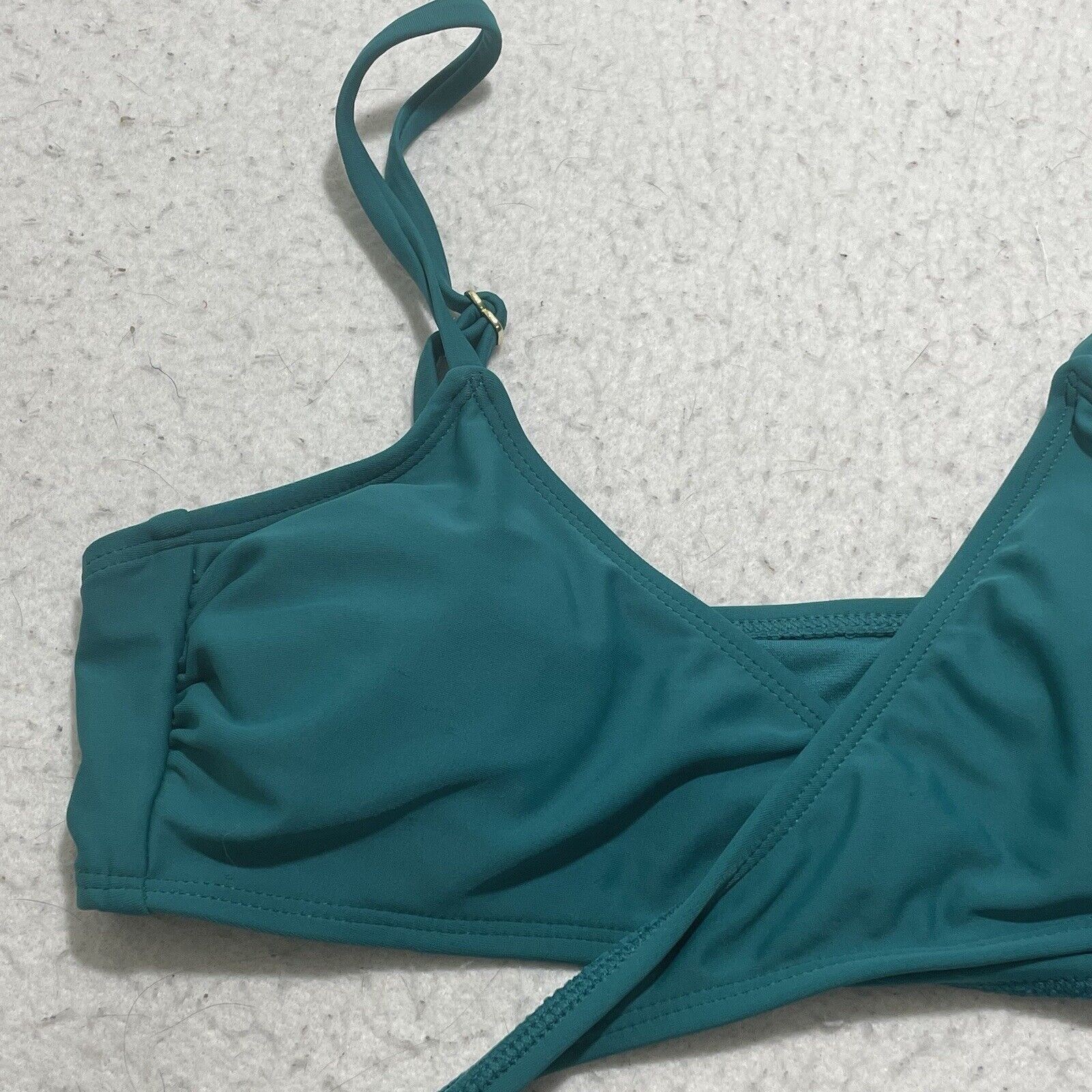Other Xhilaration Medium (4-6) Teal Green Bralette Wrap Bikini Top Size ONE SIZE - 5 Thumbnail