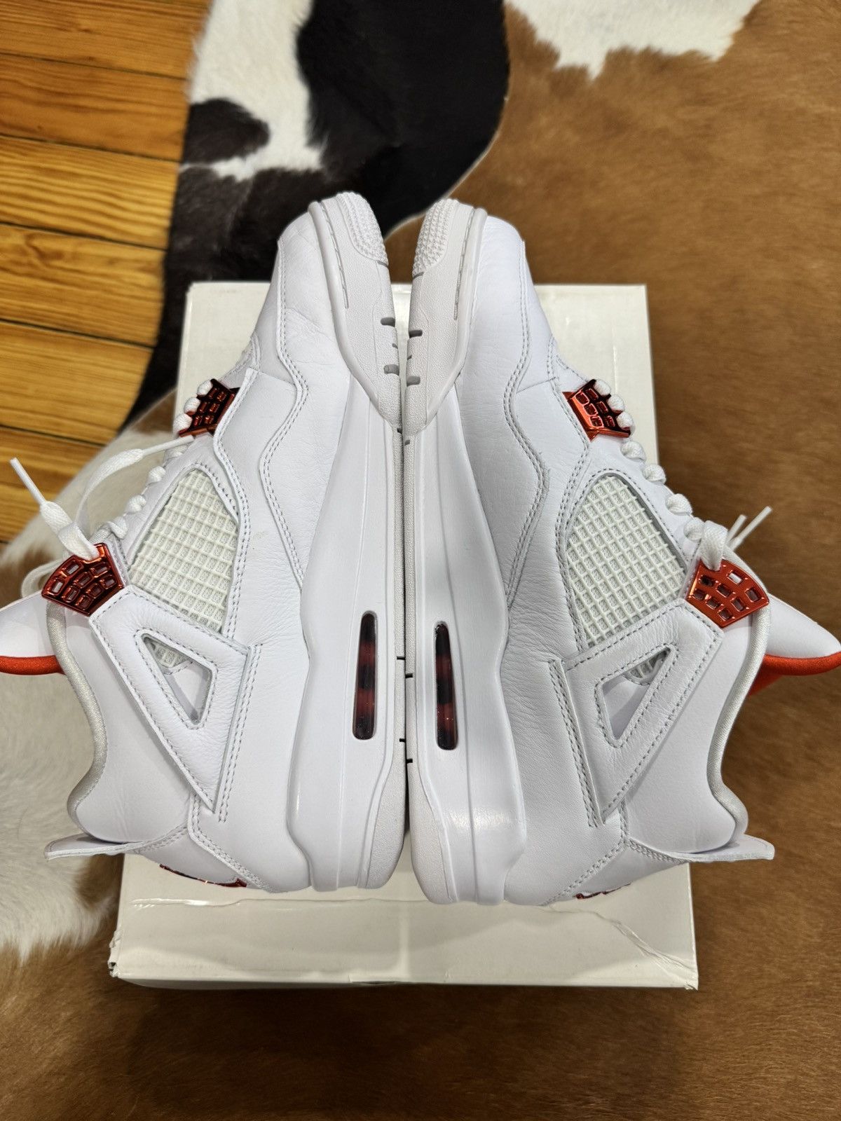 Jordan Brand Air Jordan 4 Retro Metallic Orange 2020 Size US 10 / EU 43 - 9 Thumbnail