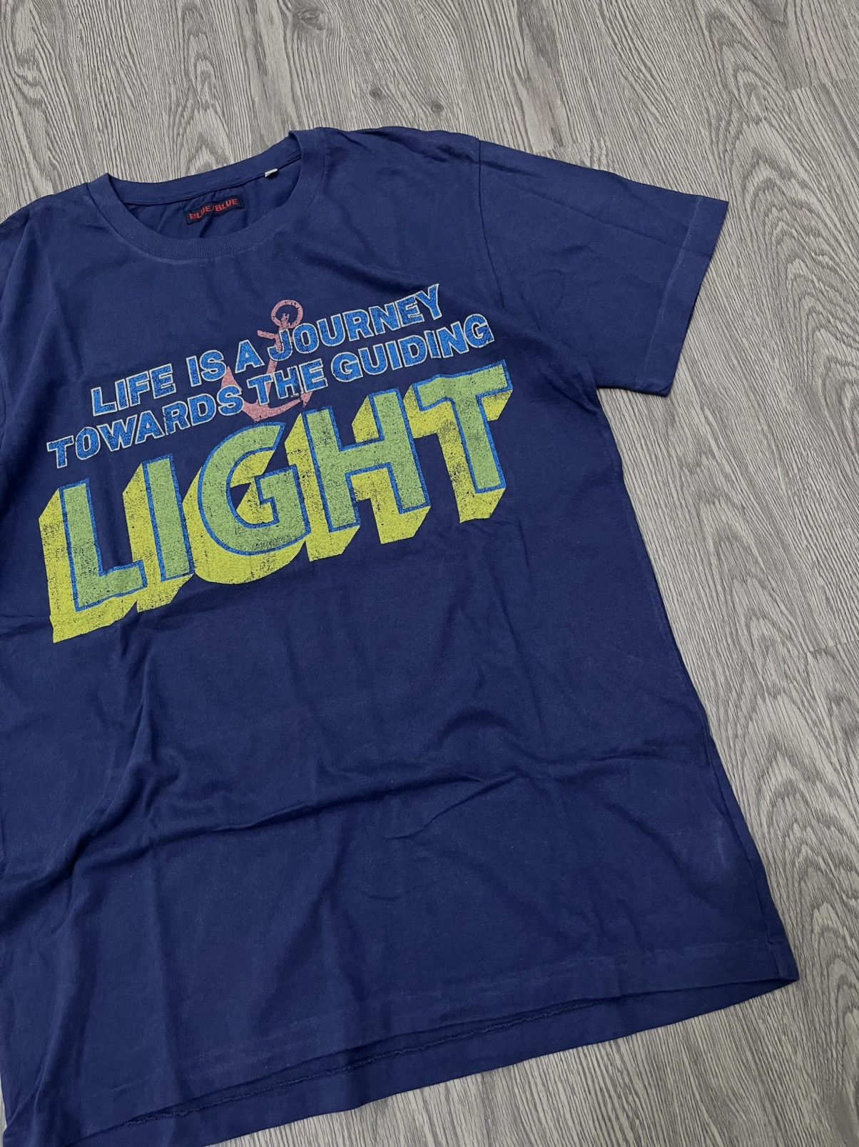 Blue Blue Japan 🇯🇵BLUE/BLUE LIFE IS A JOURNEY TOWARDS THE GUIDING LIGHT🇯🇵 Size US L / EU 52-54 / 3 - 3 Thumbnail