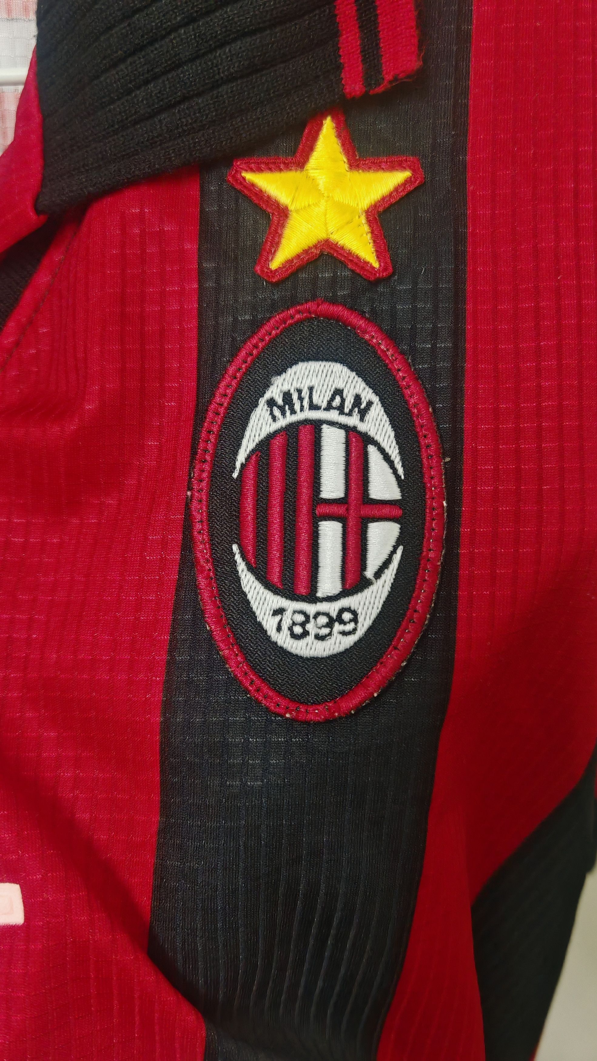 Lotto Sport Vintage Player Issue AC Milan IBOU 13 Jersey Size US L / EU 52-54 / 3 - 2 Thumbnail