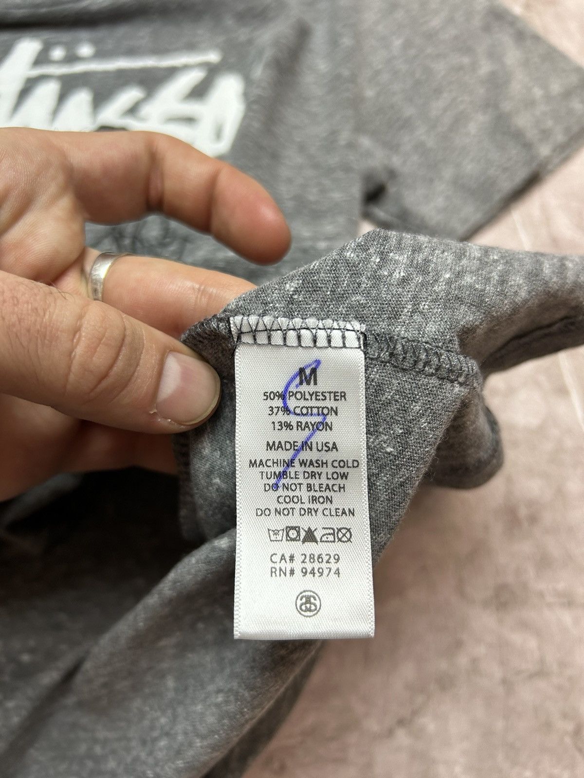 Stussy × Vintage Vintage STUSSY BIG LOGO Made in Usa T-Shirt Size M / US 6-8 / IT 42-44 - 5 Thumbnail