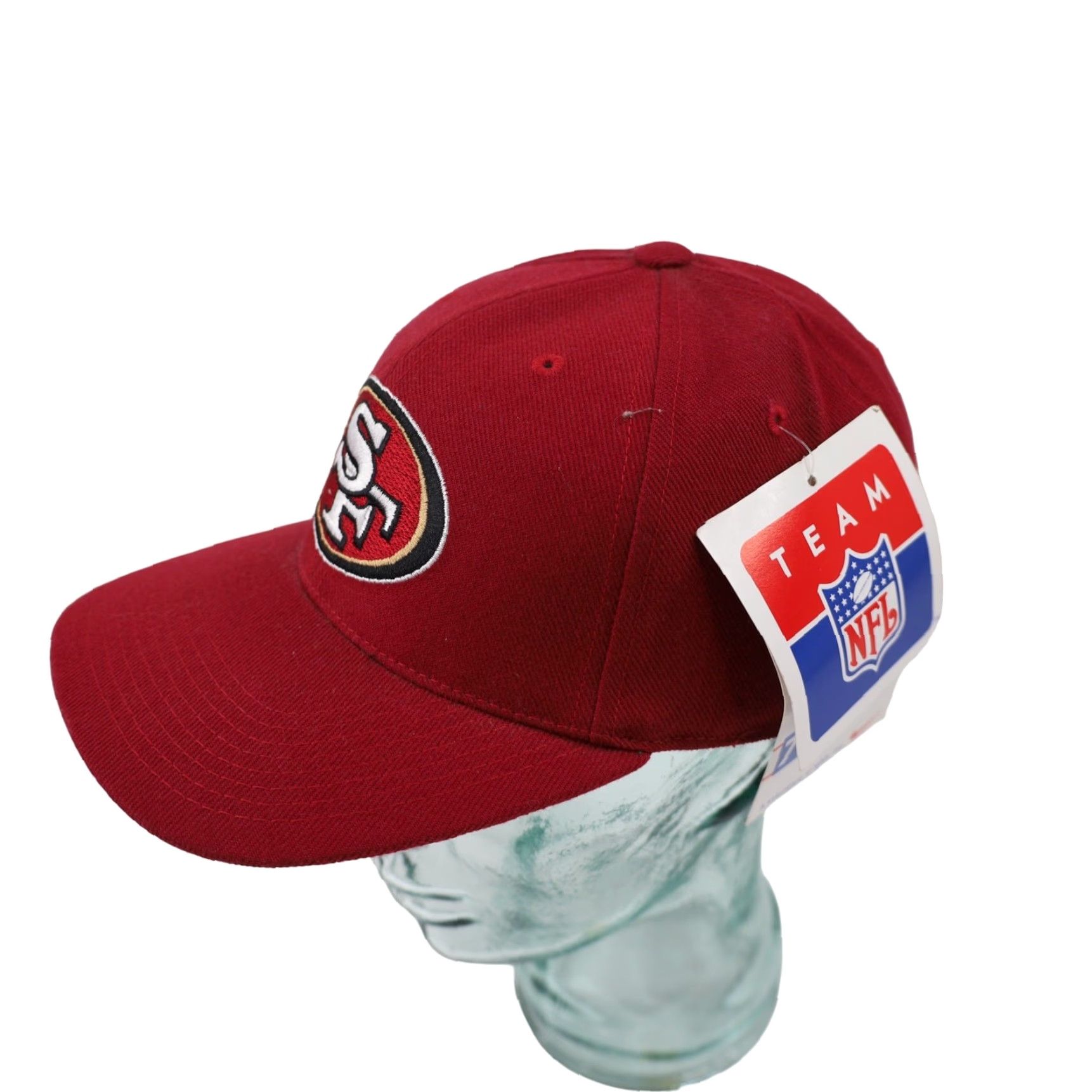 Sports Specialties VINTAGE Sport Specialties San Francisco 49ers Fitted Cap 7 1/4 Red Mens Size ONE SIZE - 2 Thumbnail