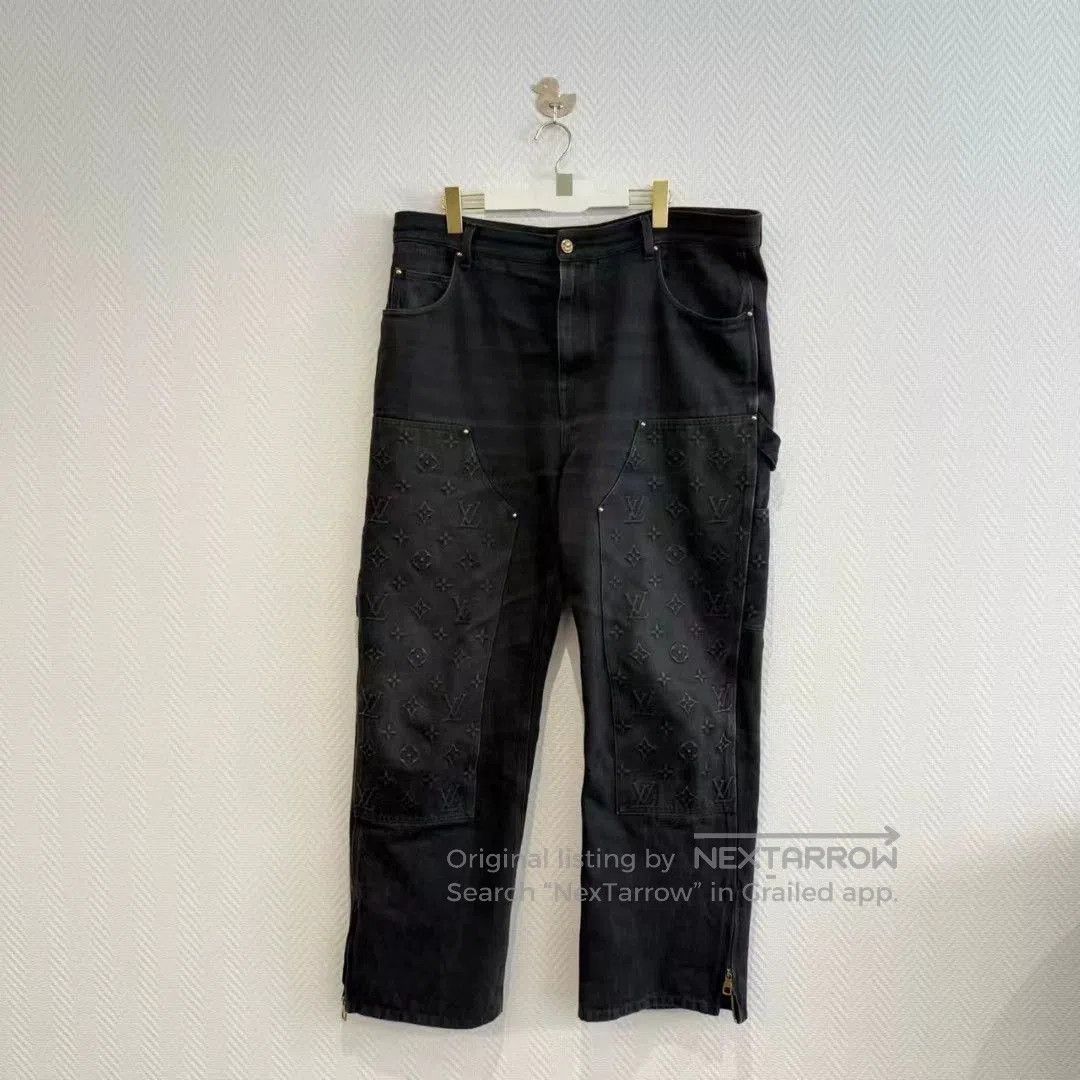 Louis Vuitton LV 2024 Embossed Logo Denim Jeans. Size US 40 / EU 56 - 1 Thumbnail