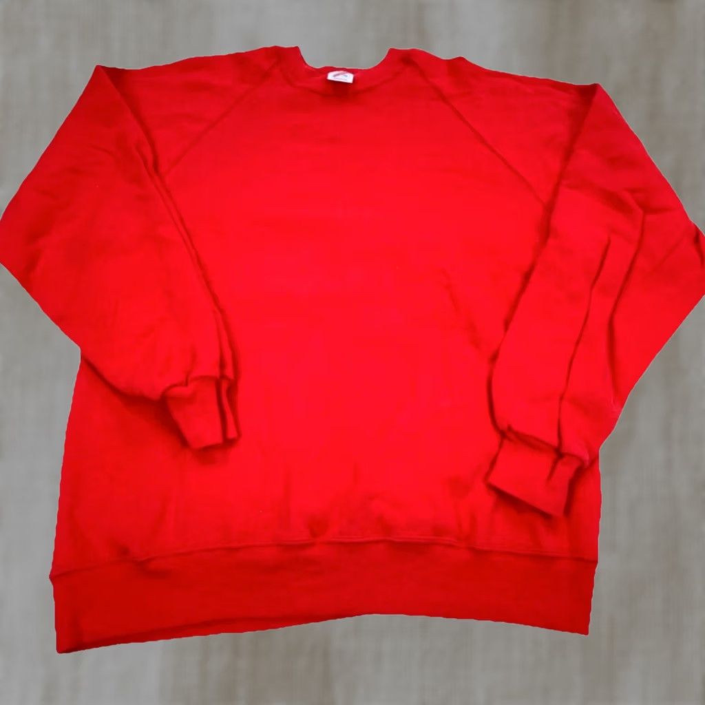 Jerzees VINTAGE Jerzees Sweatshirt Men XL Red Crewneck Pullover Sweatshirt 90s Y2K Made In USA Mens Size US XL / EU 56 / 4 - 1 Thumbnail