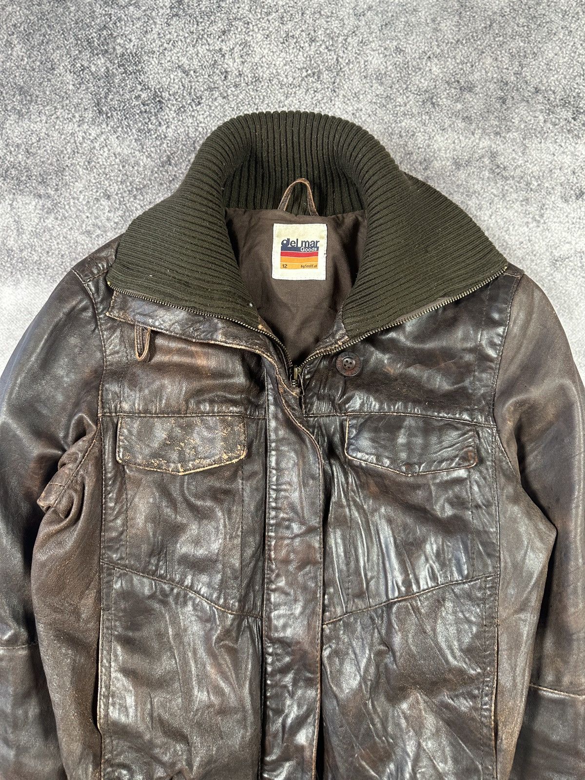 Vintage Y2k Vintage Leather Jacket Opium Avant Garden Rare VTg Pelle Size XL / US 12-14 / IT 48-50 - 3 Thumbnail