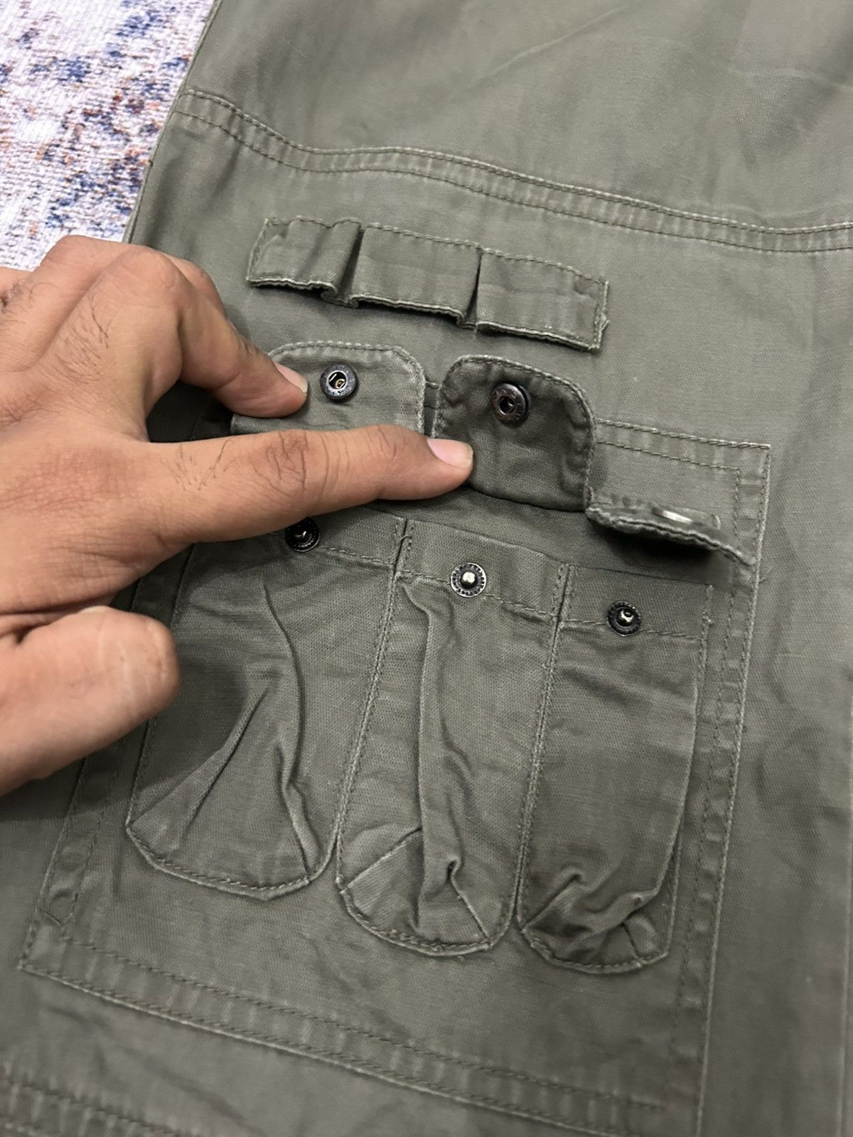 Hysteric Glamour × Japanese Brand × Tete Homme Ugiz Cargo Multipocket Pants Size US 31 - 8 Thumbnail