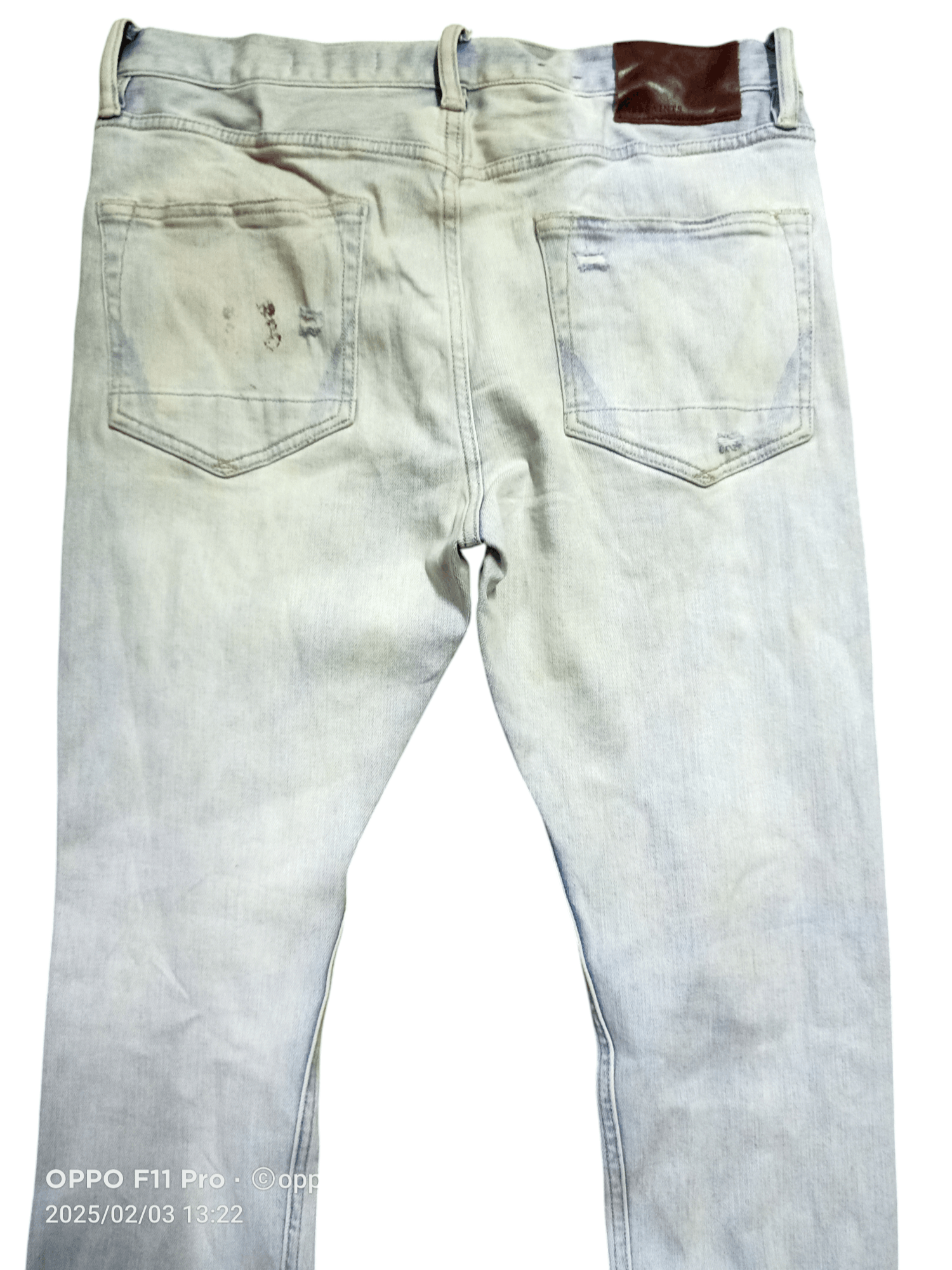 Allsaints All Saint Cigarette Damaged Denim Strenght Slimfit Size US 34 / EU 50 - 1 Thumbnail