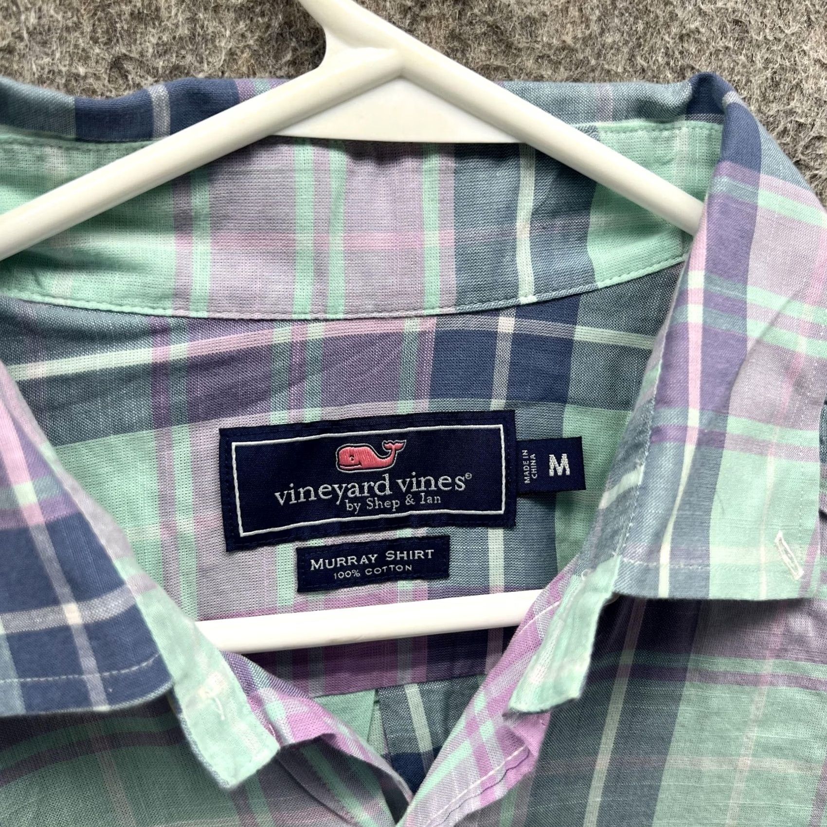 Vineyard Vines VINEYARD VINES Shirt Mens M Plaid Murray Long Sleeve Button Front Size US M / EU 48-50 / 2 - 5 Thumbnail