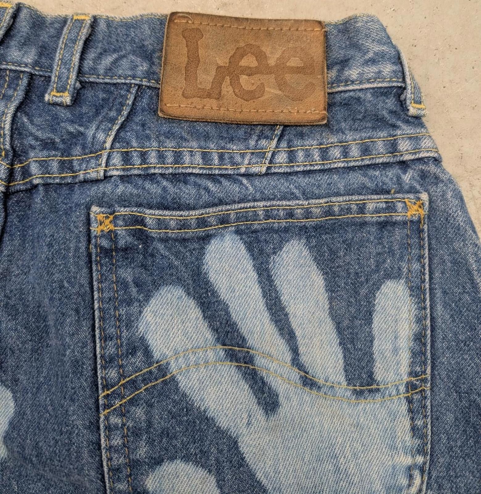 Lee Vintage Lee Riders 1 of 1 Handprint Blue Denim Jeans Size US 28 / EU 44 - 3 Thumbnail