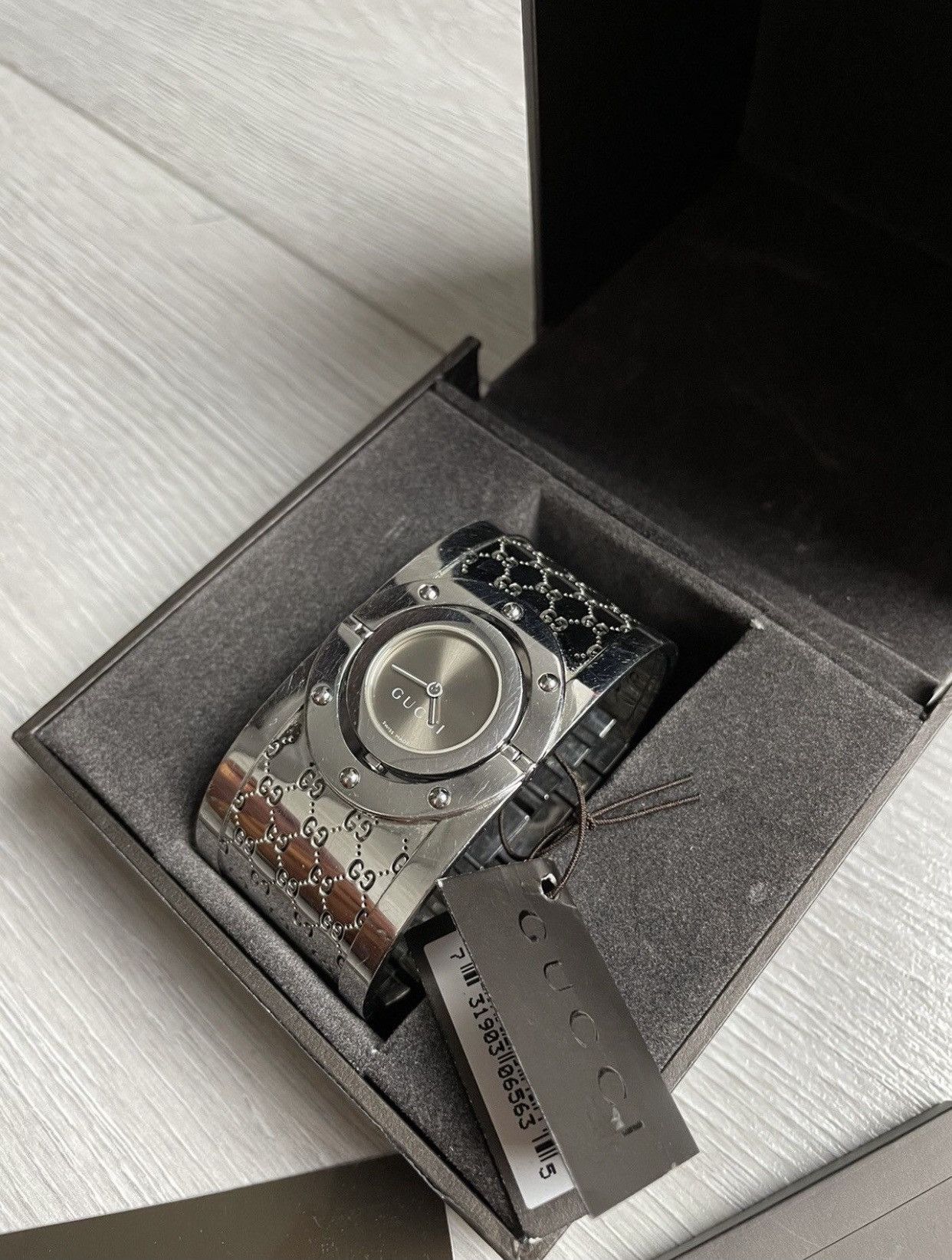 Gucci × Vintage Gucci Monogram Silver Watch Size ONE SIZE - 4 Thumbnail