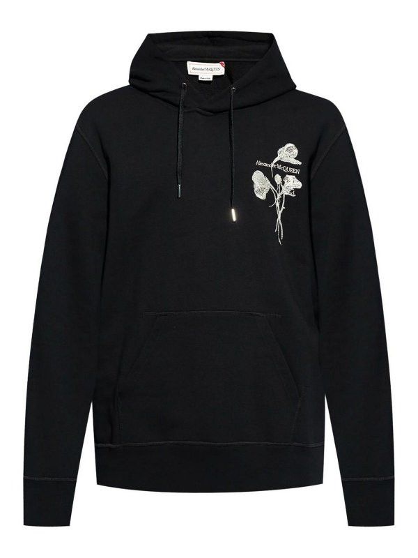 Alexander McQueen o1srvl11e0226 Hoodie In Black Size US S / EU 44-46 / 1 - 1 Thumbnail