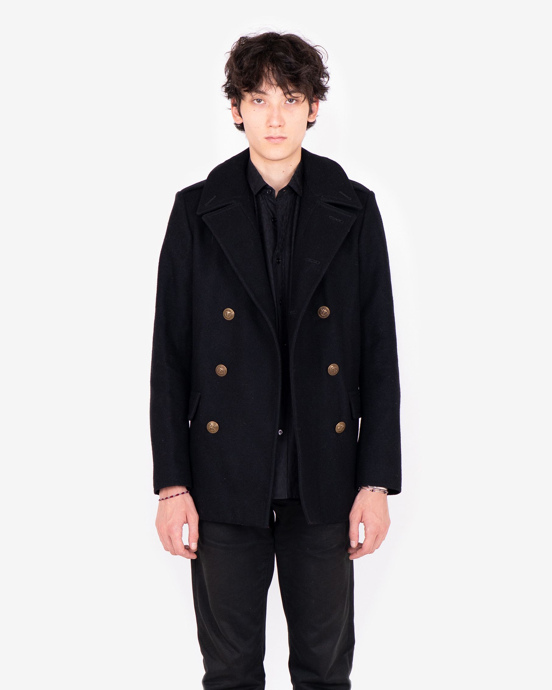 Saint Laurent Paris Wool Military Coat (FW13) Size US S / EU 44-46 / 1 - 3 Thumbnail