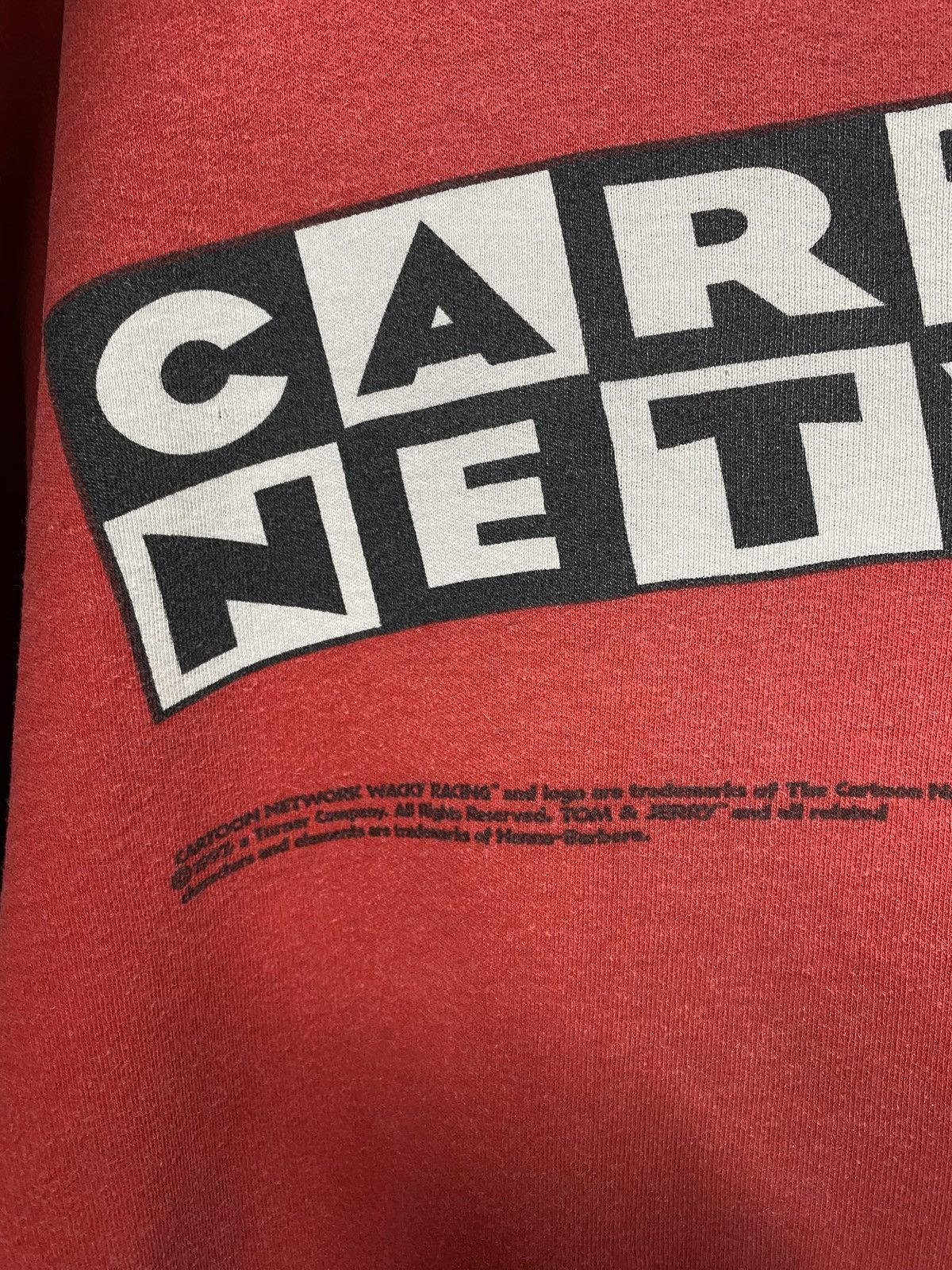 Vintage Vtg 90’s Tom & Jerry T-Shirt Cartoon Network Whacky Racing Size US XL / EU 56 / 4 - 3 Thumbnail