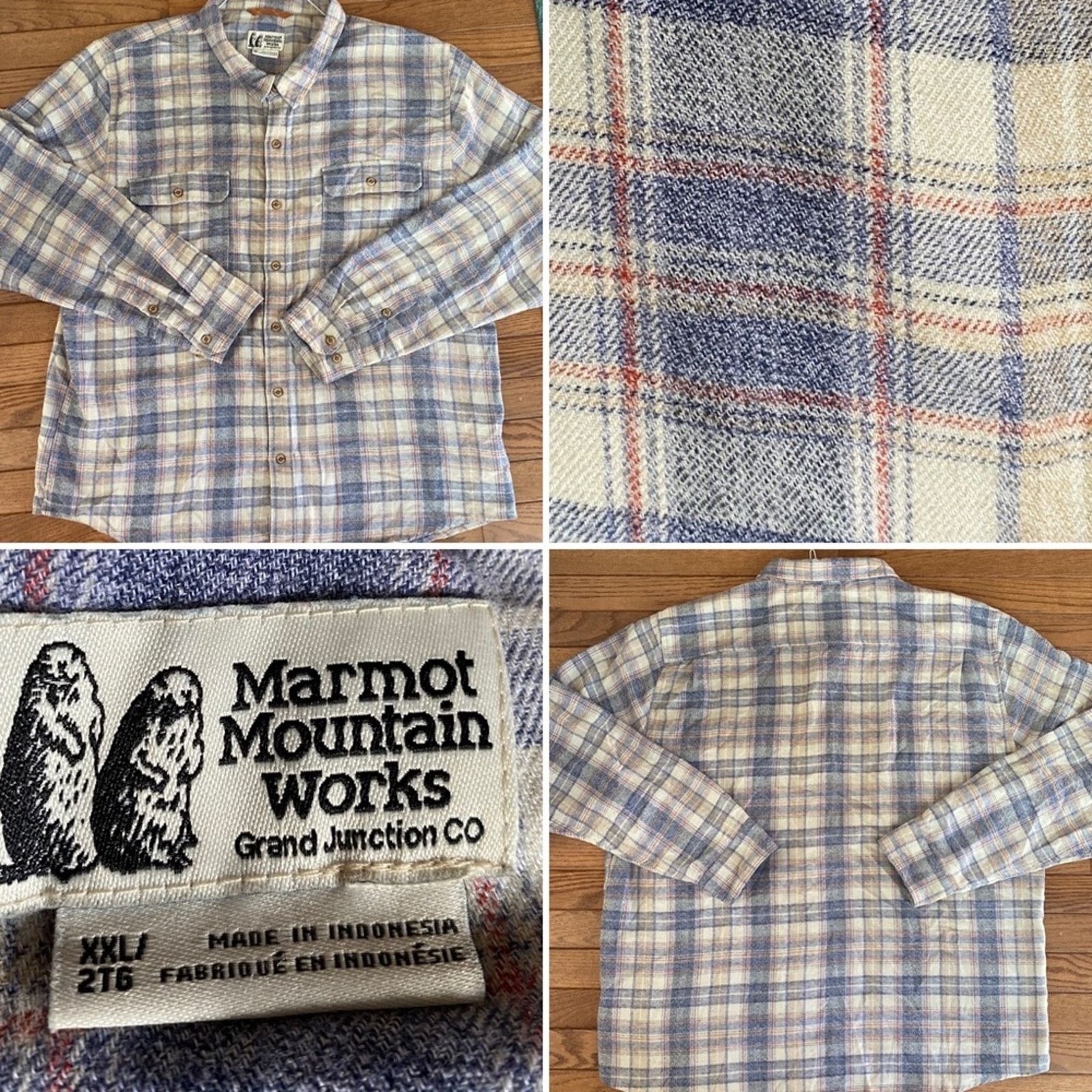 Marmot MARMOT $85 Men's Fairfax Heathered Midweight Flannel XXL EUC Size US XXL / EU 58 / 5 - 1 Thumbnail