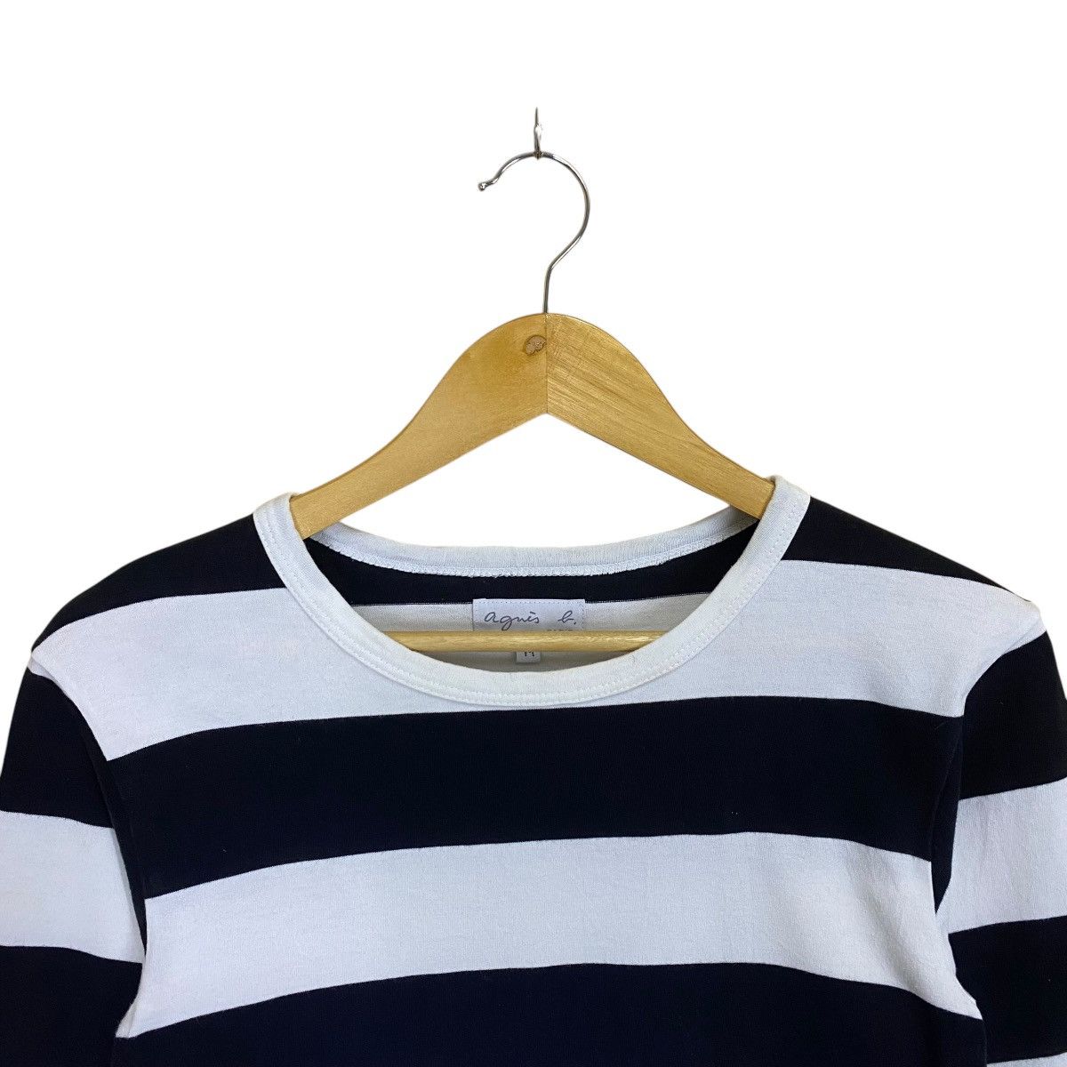 agnes b. Vintage 90s Agnes B Stripe Longsleeve Shirt Size XS / US 0-2 / IT 36-38 - 4 Thumbnail
