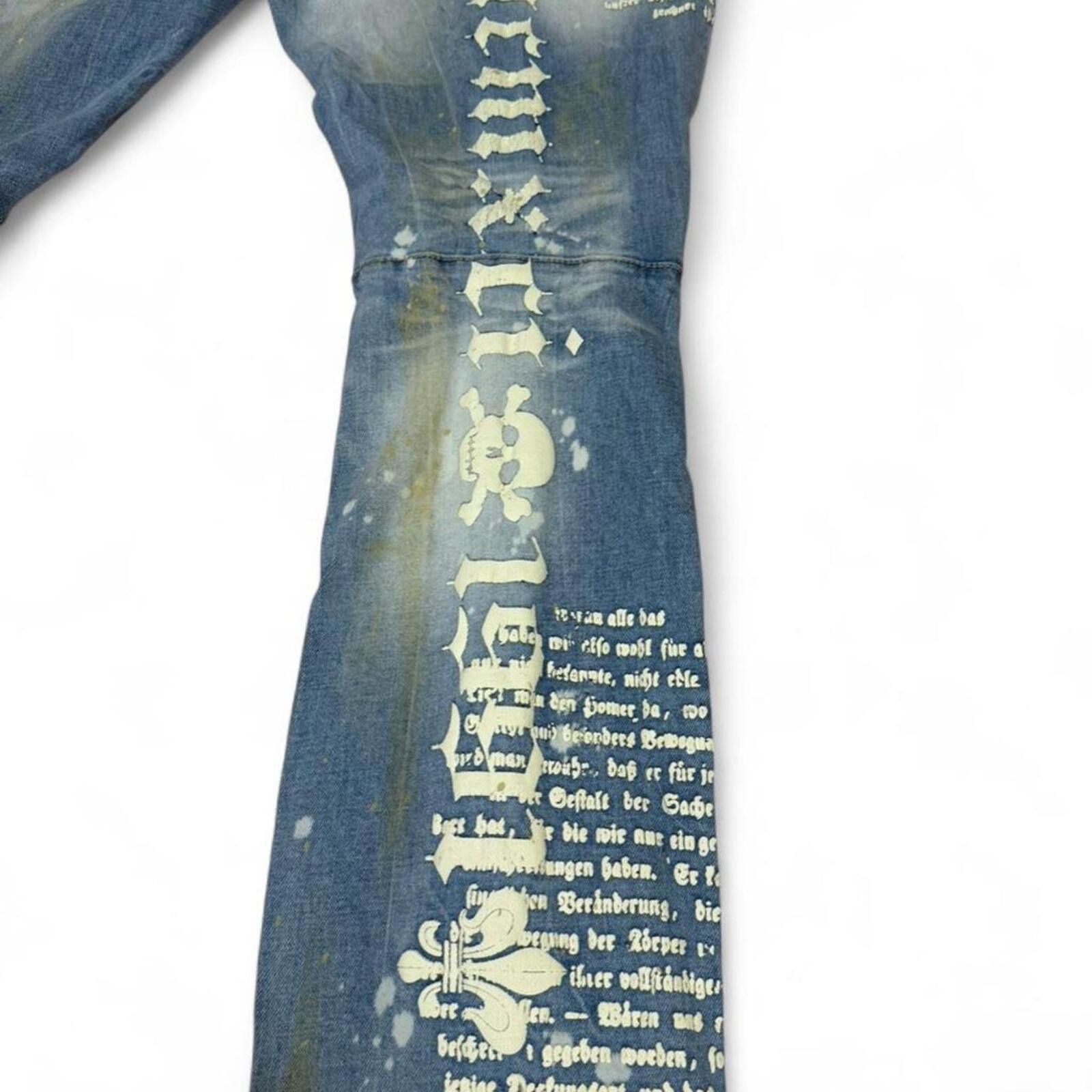 True Religion Smoke Rise Distressed blue jeans with unique design Size US 38 / EU 54 - 4 Thumbnail