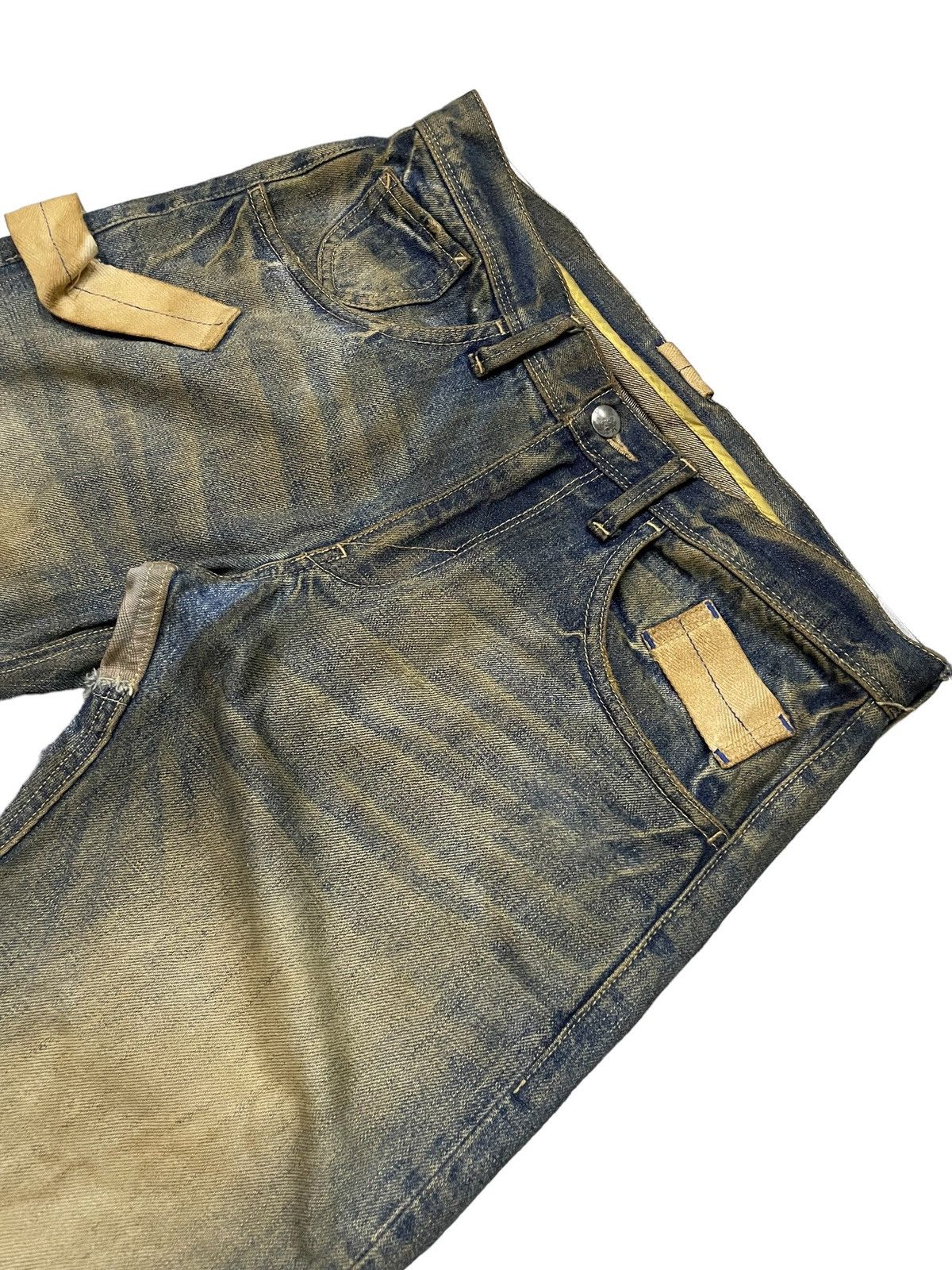 Hysteric Glamour × R.Newbold R.Newbold Muddy Wash Carpenter Distressed Repaired Jeans Size US 30 / EU 46 - 9 Thumbnail