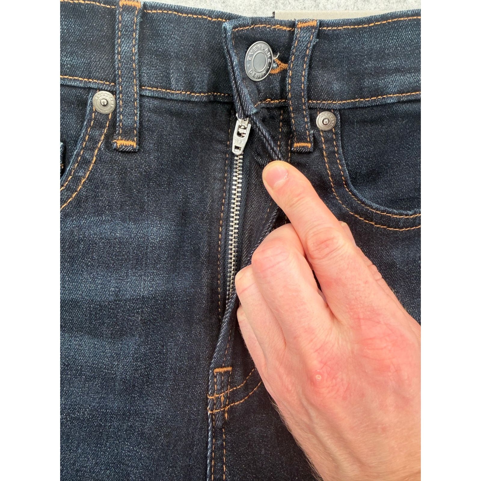 Everlane NWT Everlane Authentic Stretch High-Rise Indigo Skinny Jeans Size 24" / US 00 / IT 34 - 8 Thumbnail