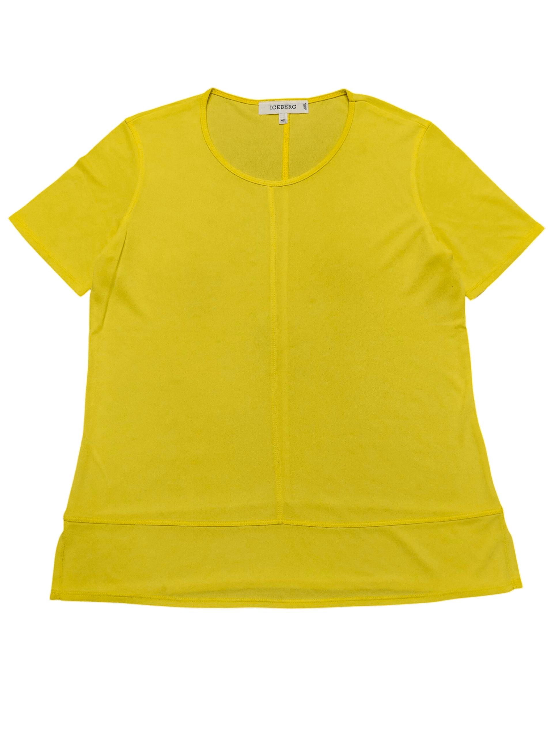 Iceberg Vtg Iceberg 🇮🇹 Rayon Plain Tshirt Size L / US 10 / IT 46 - 1 Thumbnail