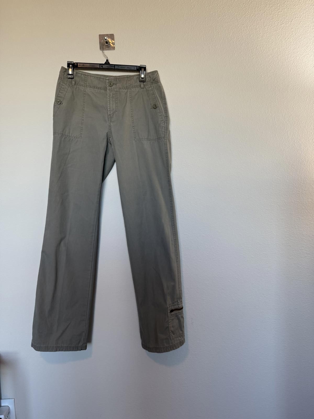 Eddie Bauer Y2K Olive Green Eddie Bauer Women Cargo Pants Zipper Pockets Size 28" / US 6 / IT 42 - 4 Thumbnail