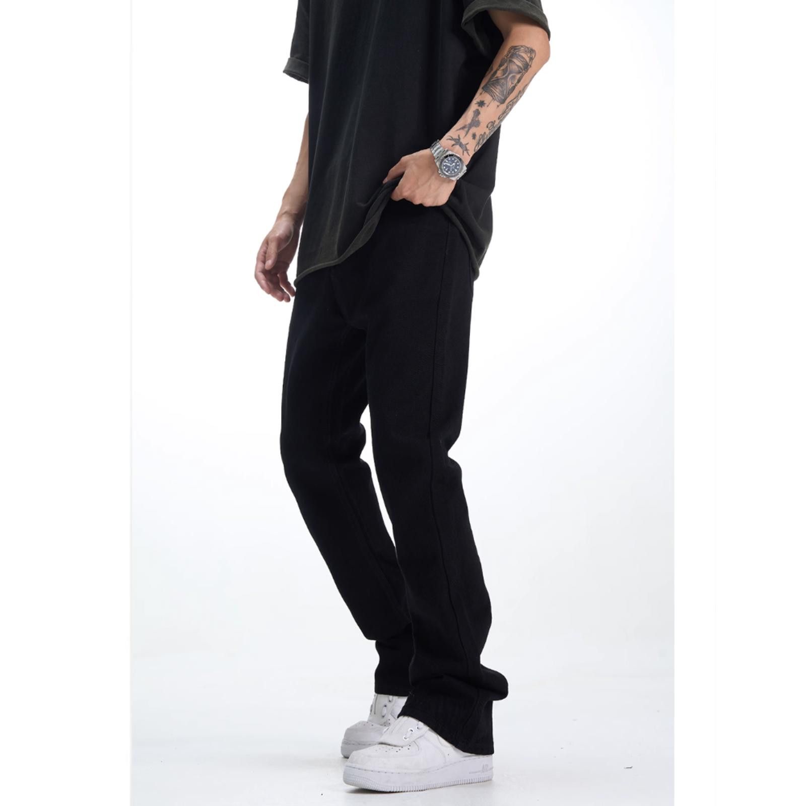 Japanese Brand Black Flared Denim Jeans Size US 32 / EU 48 - 3 Thumbnail