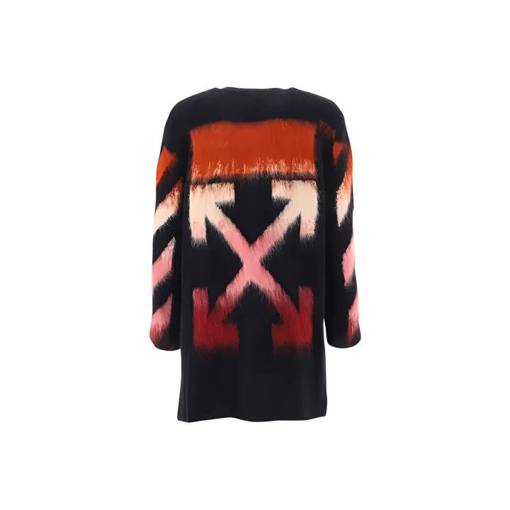 Off-White Off-White Geometric Gradient Mohair Sweater 0079 Size L / US 10 / IT 46 - 1 Thumbnail