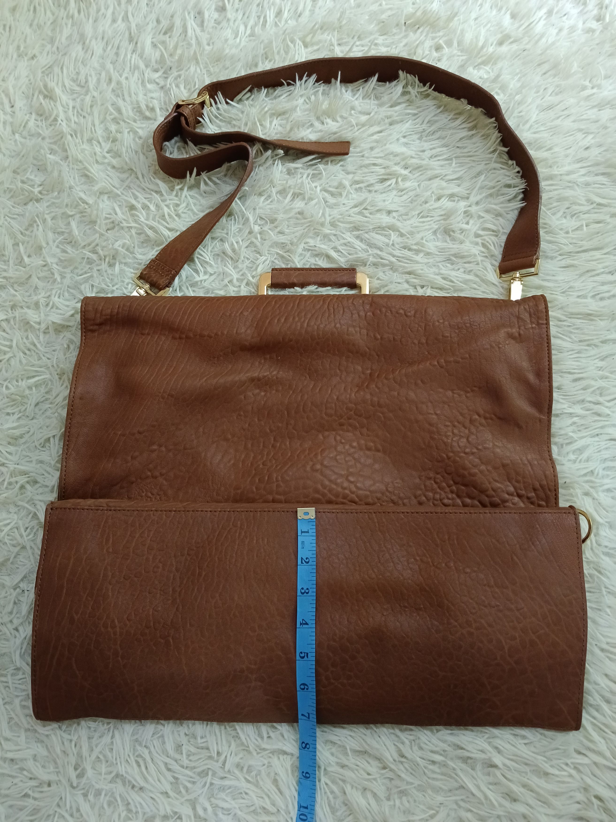 Emporio Armani EMPORIO ARMANI LEATHER MESSENGER Size ONE SIZE - 4 Thumbnail