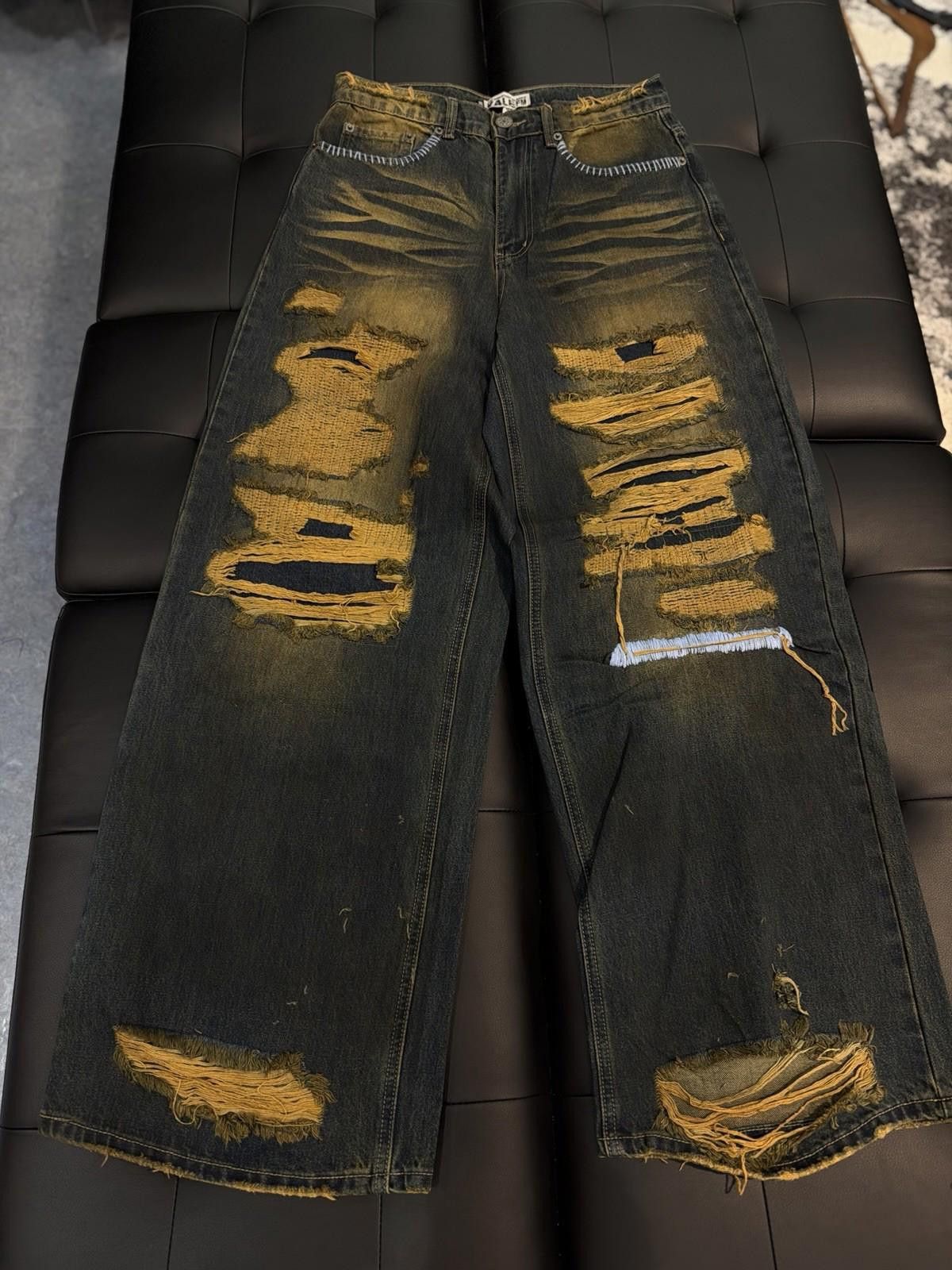 Vale Valley Baggy Denim BlueJeans Size 30 (NEW) Authentic Pants Size US 30 / EU 46 - 5 Thumbnail